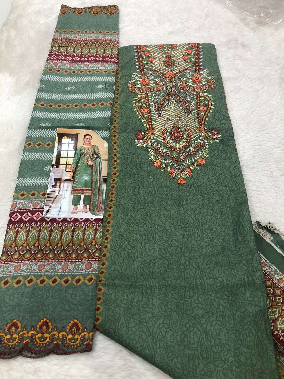 Falah Premium Cotton Collection code -30526 Falah Designer Suits-01