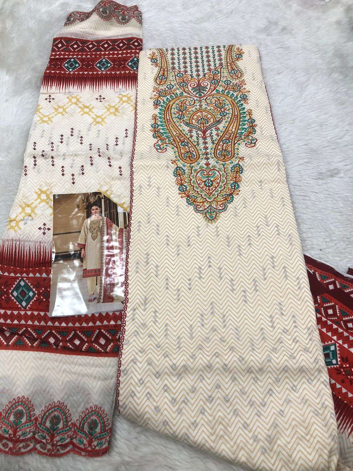 Falah Premium Cotton Collection code -30526 Falah Designer Suits-08