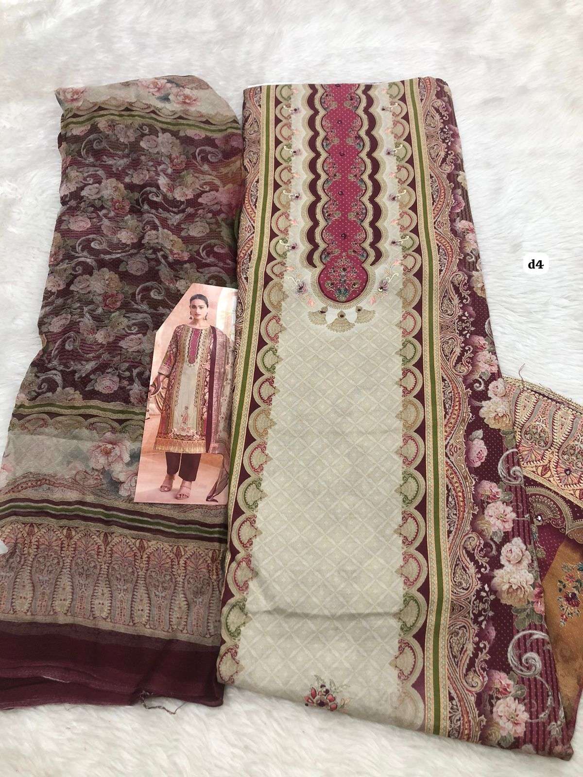 Falah Viscose Maslin Collection code -30509 Falah Designer Suits-04