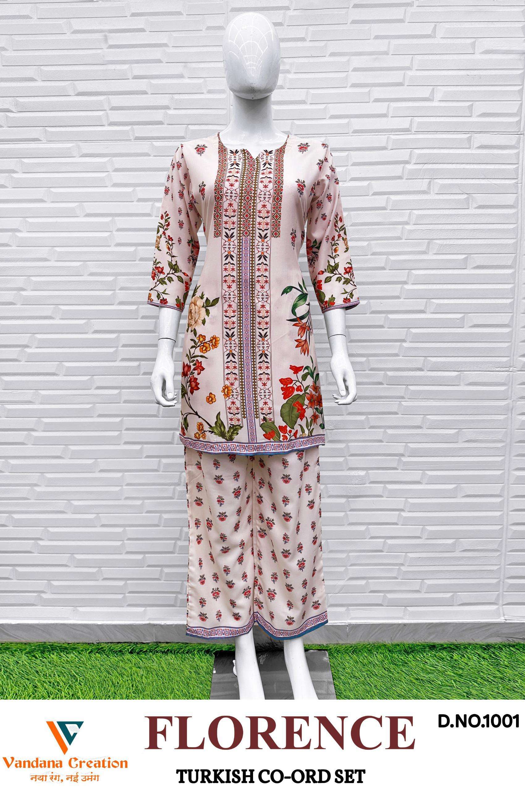 FLORENCE VOL-1 TURKISH CO-ORD SET by Vandana-04
