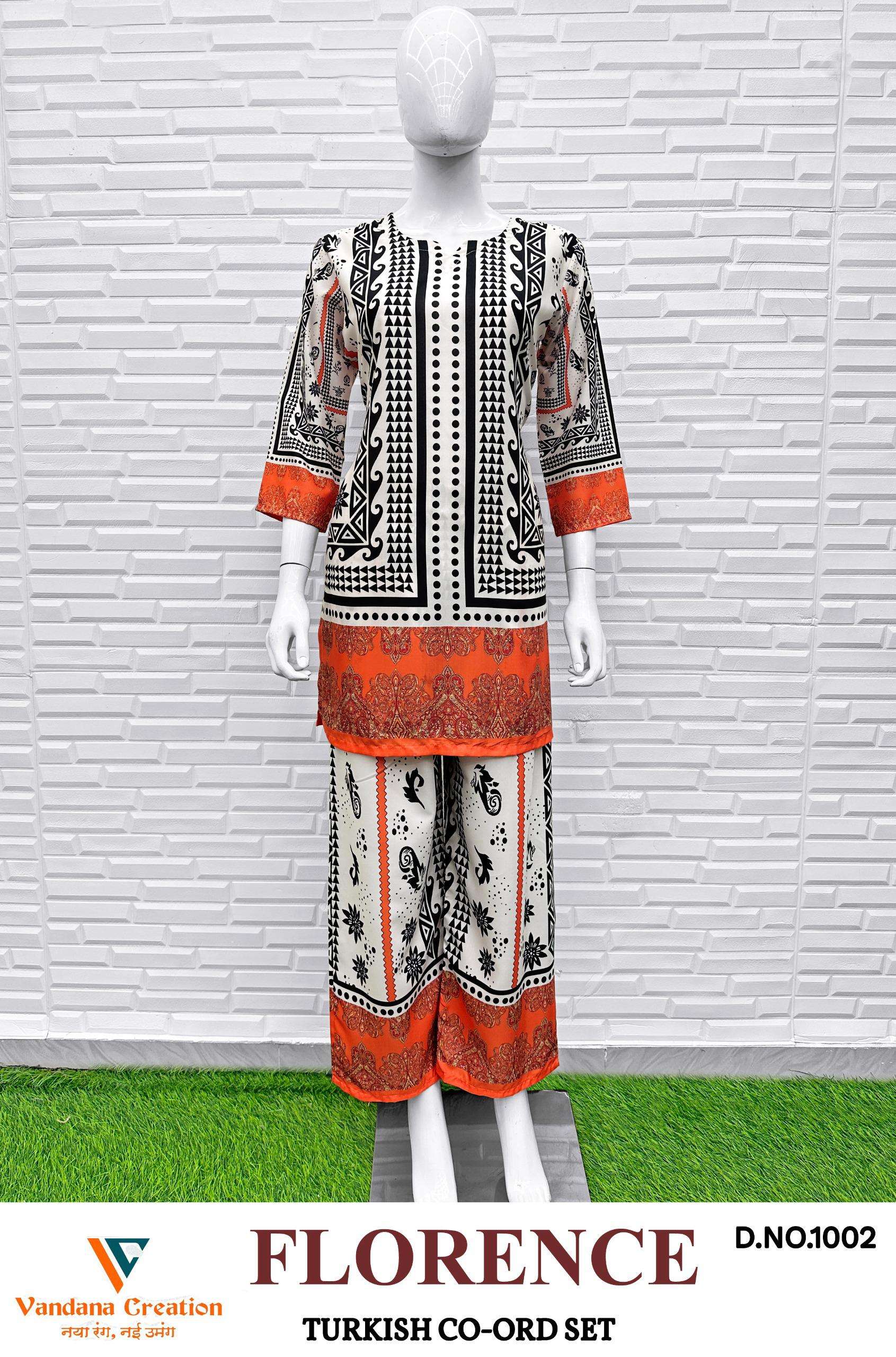FLORENCE VOL-1 TURKISH CO-ORD SET by Vandana-05