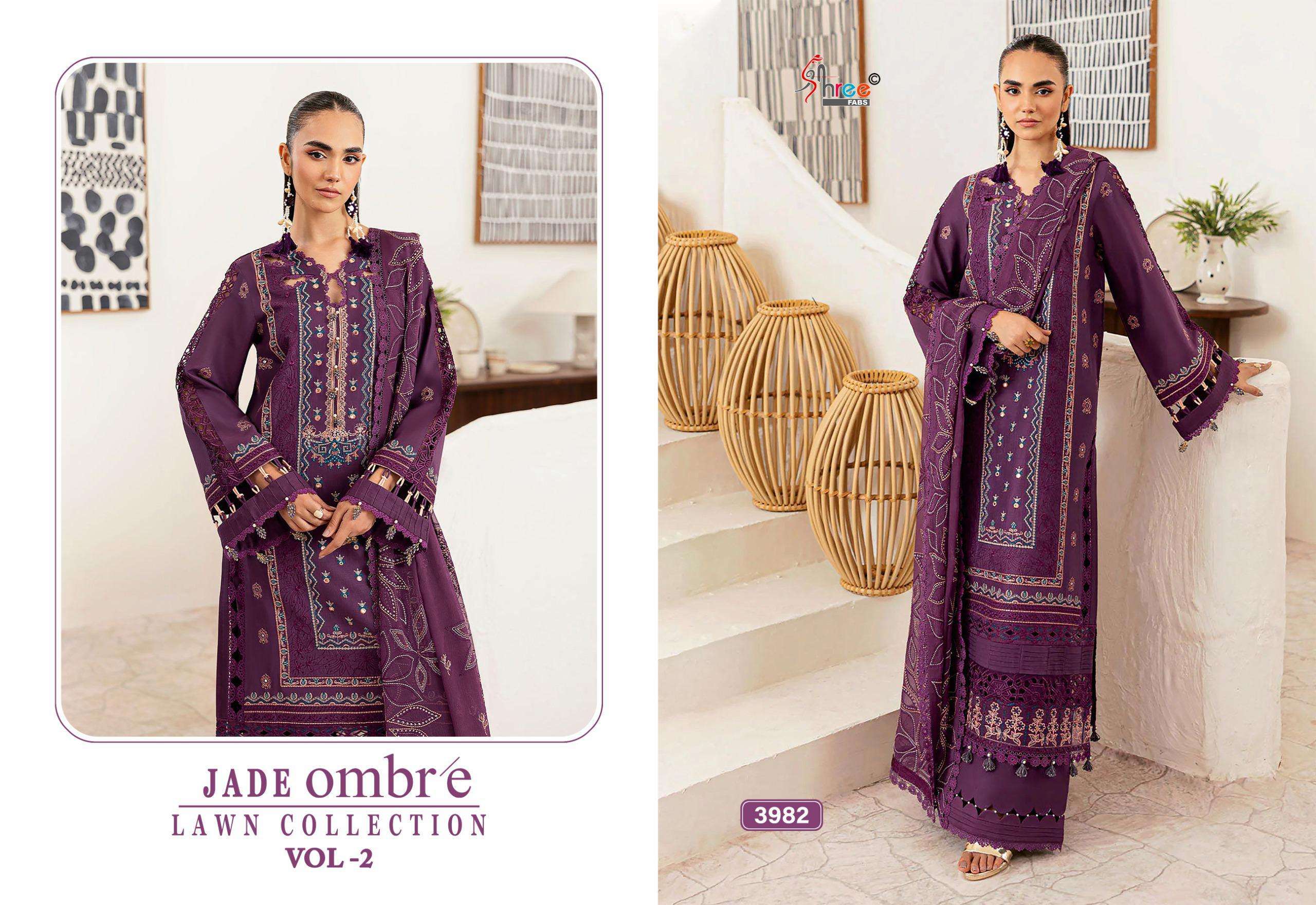 JADE OMBRE lawn collection vol-2 by Shree-02