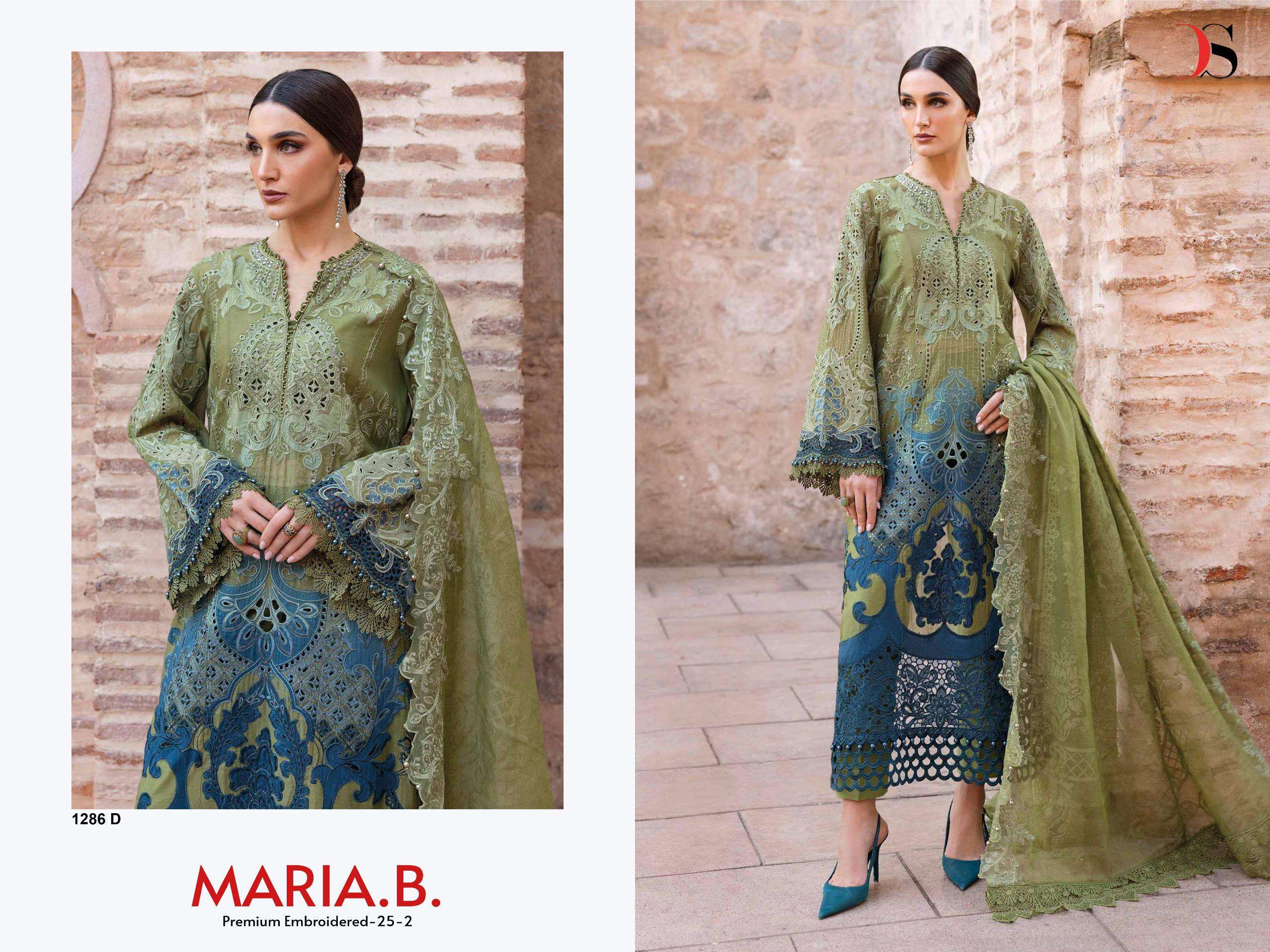 Maria B Premium Embroidered 25-2 Dno: 1286 by DEEPSY SUITS-04