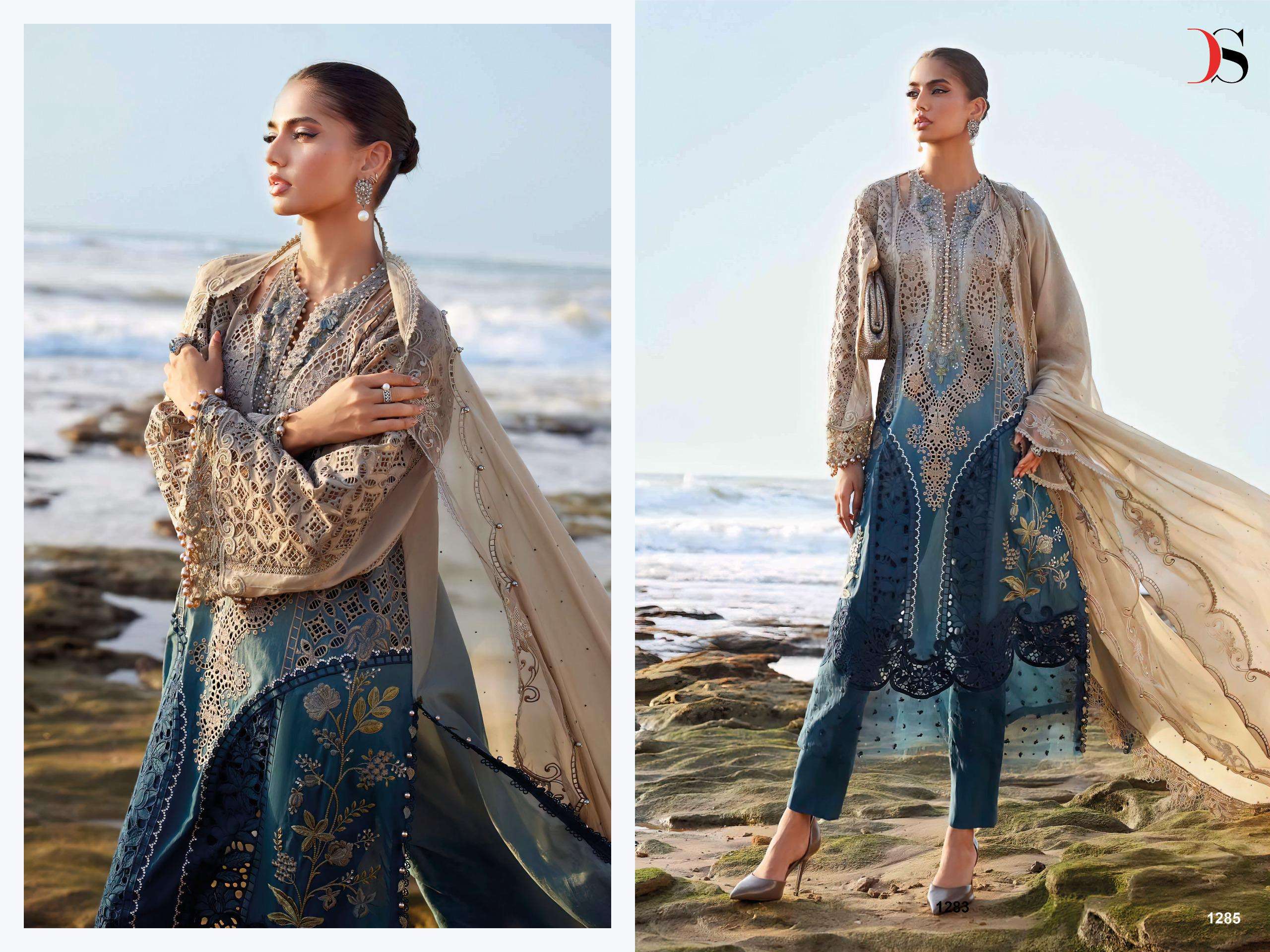 Maria B Premium Embroidered 25-2 Nx DEEPSY SUIT-03