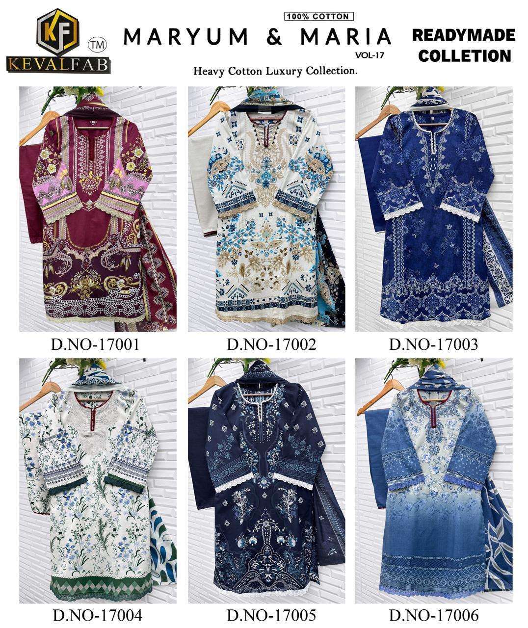 MARYUN & MARIA Vol 17 Ready Wear By Keval-01-06