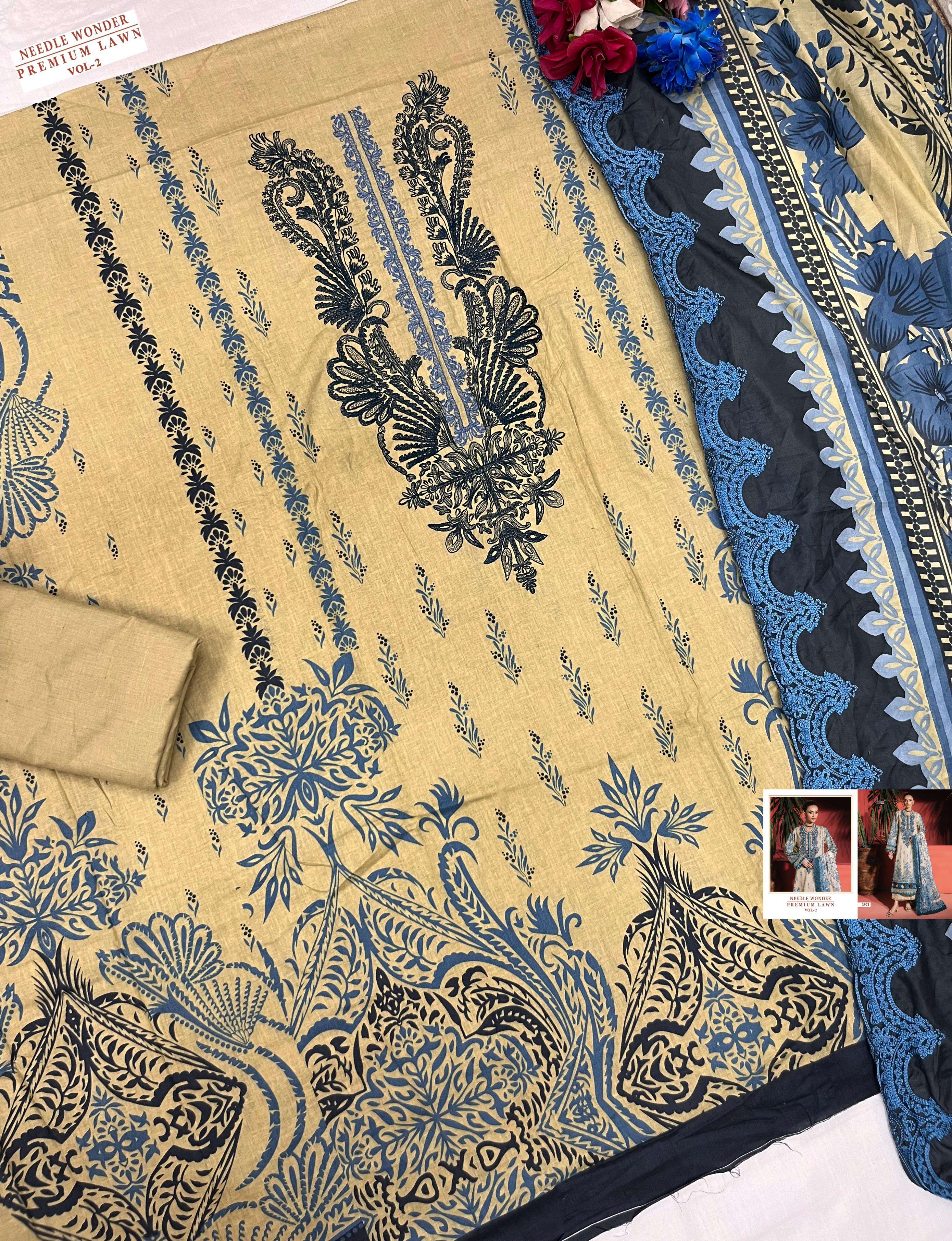 NEEDLE WONDER PREMIUM LAWN VOL-2 BY SHREE-09