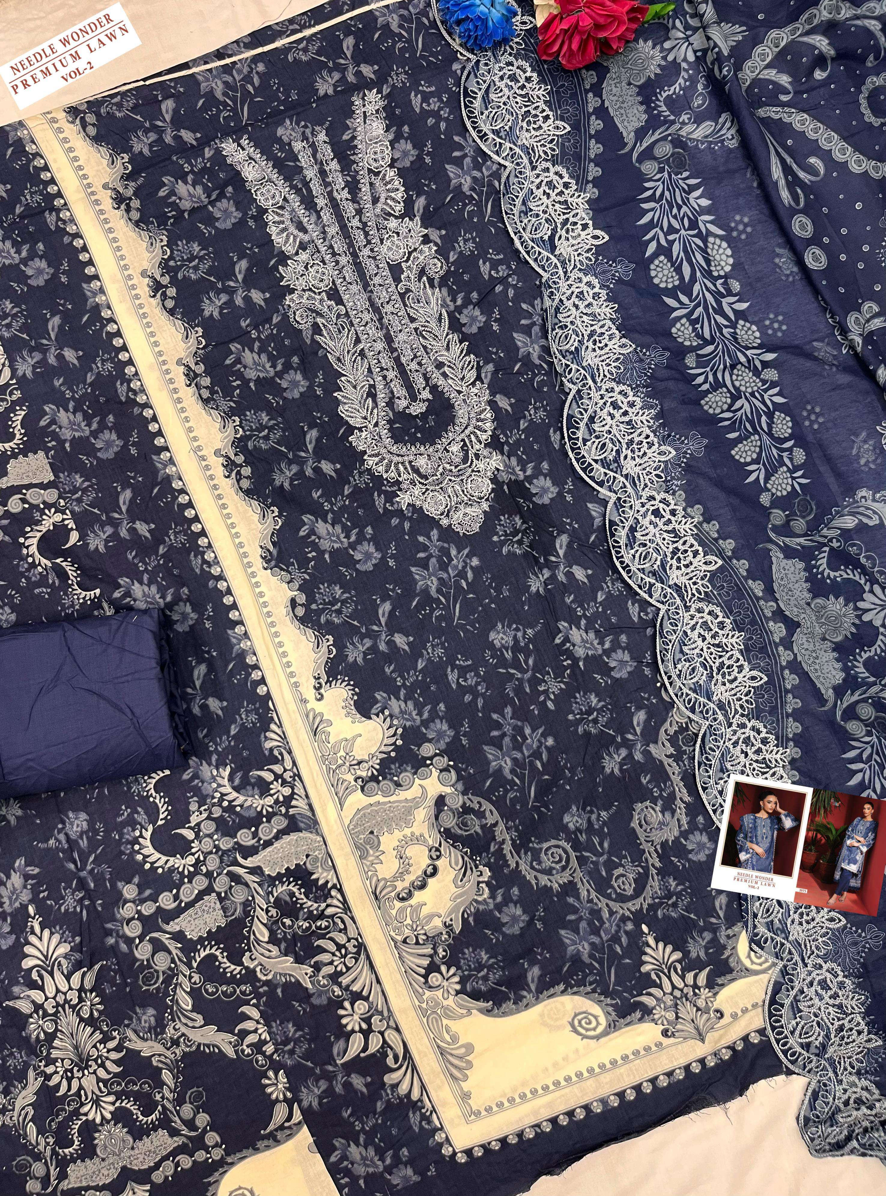 NEEDLE WONDER PREMIUM LAWN VOL-2 BY SHREE-14