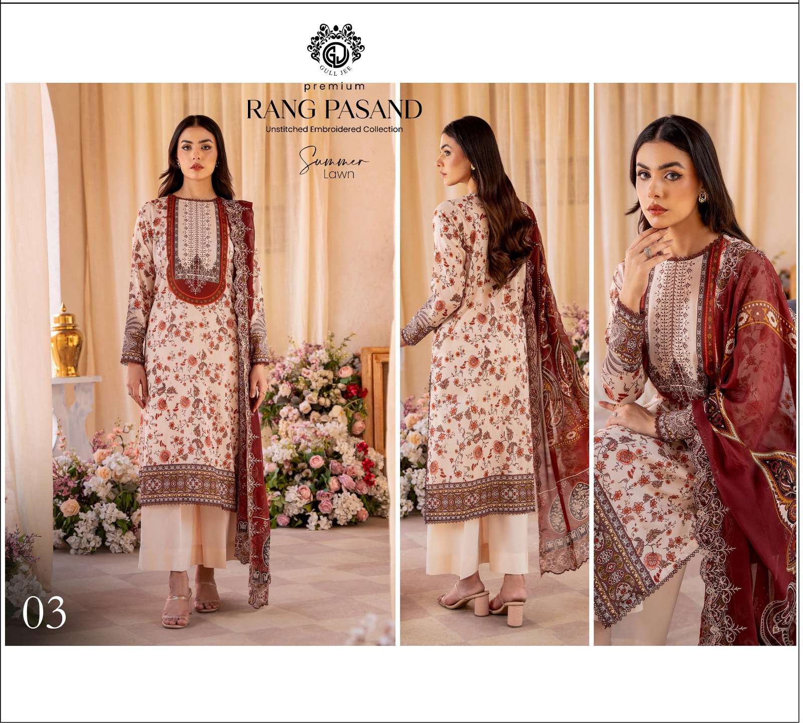 Rang Pasand by Gul Jee Lawn 2025-08