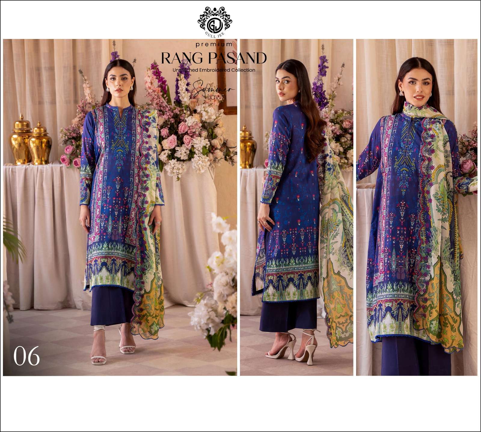 Rang Pasand by Gul Jee Lawn 2025-09