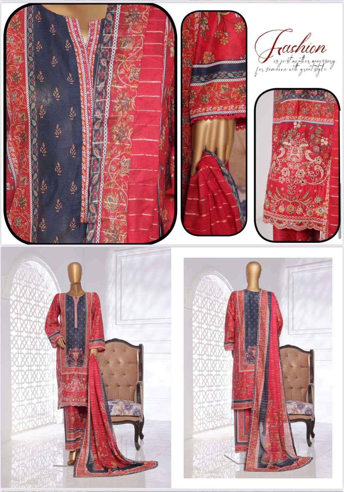 RTW BIN SAEED LAWN EMBROIDERED by BIN SAEED-12