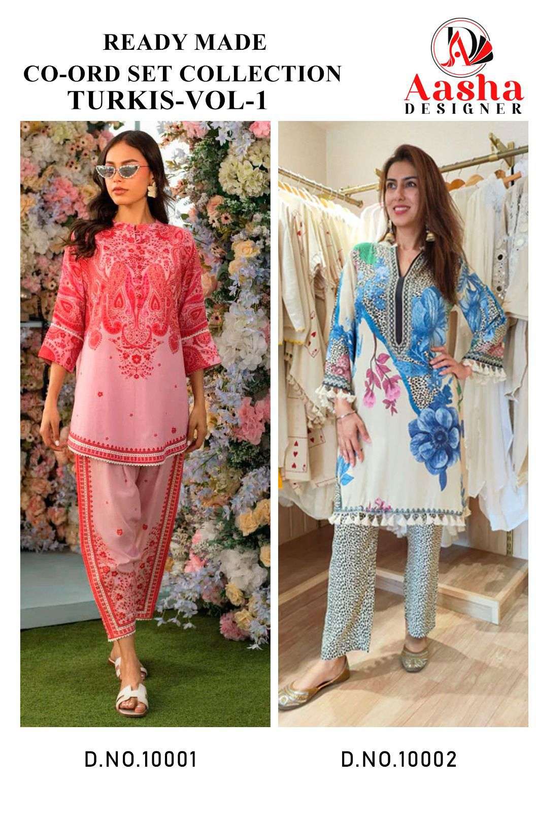 TURKIS VOL-1 READY MADE D NO 10001 & 10002 by Aasha-01-04