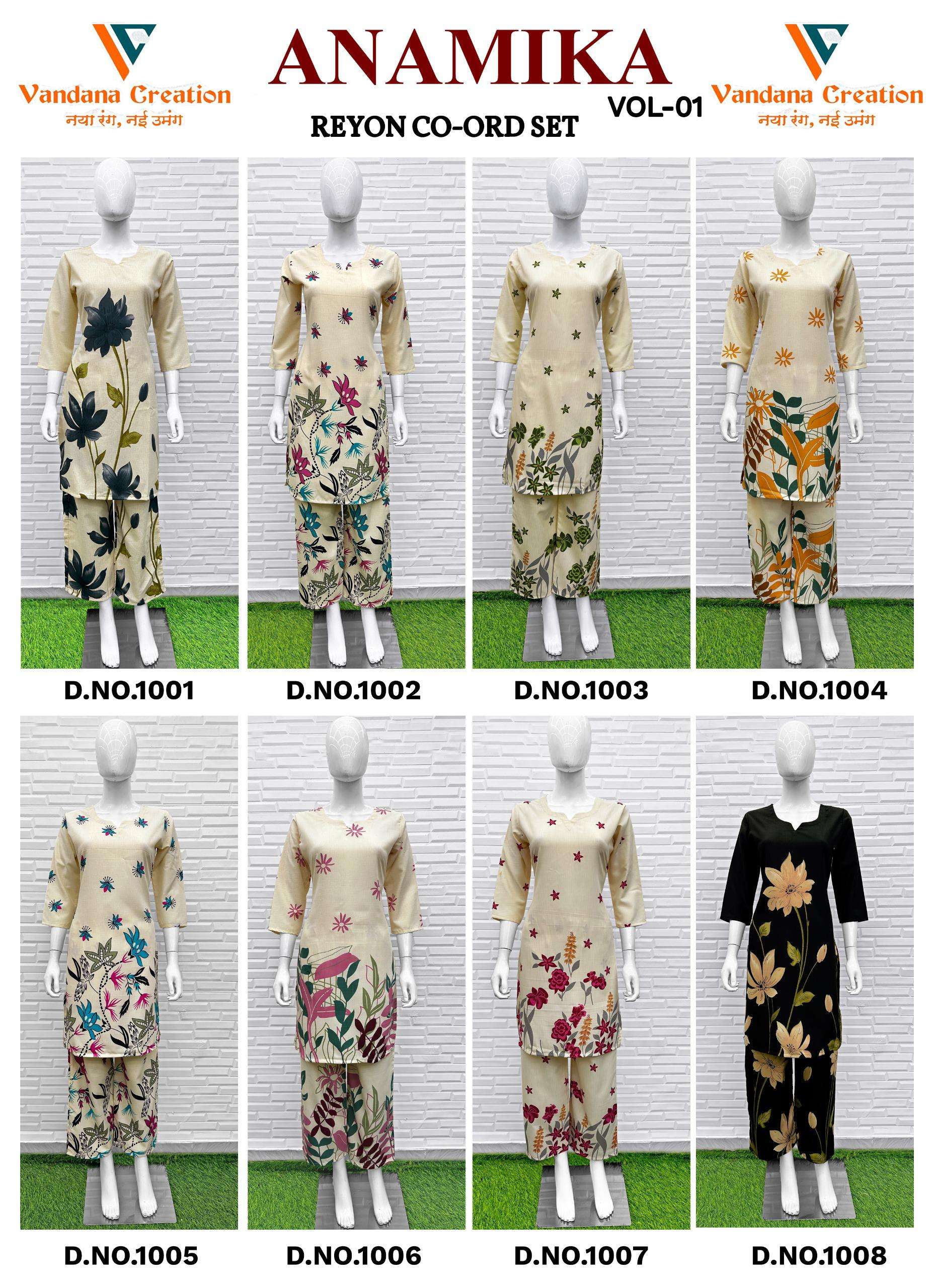 ANAMIKA VOL-1CO-ORD SET by Vandana-01-08