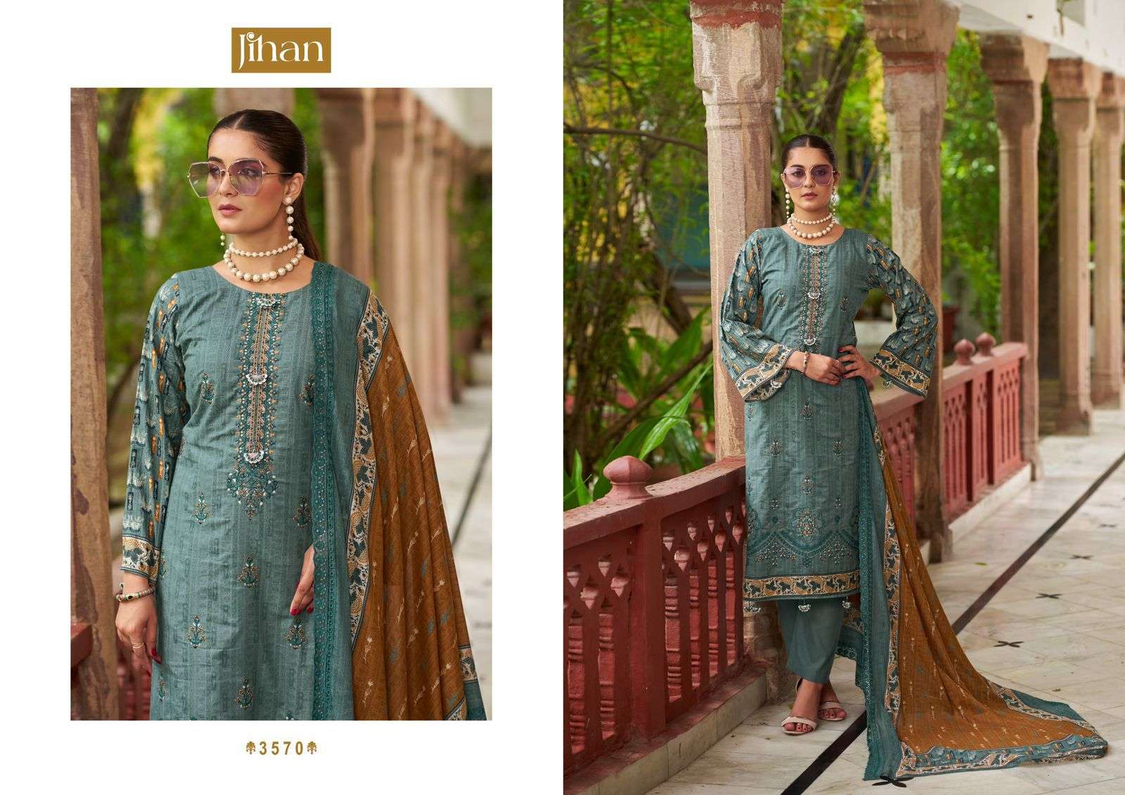 BIN SAEED LAWN COLLECTION VOL -18 BY JIHAN PRESENT-05