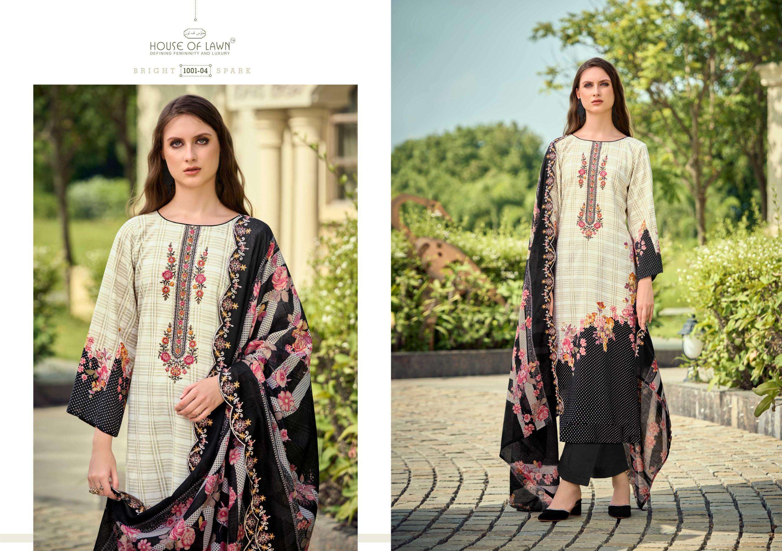 BIN SAEED TOP DUP WORK BY HOUSE OF LAWN	-01