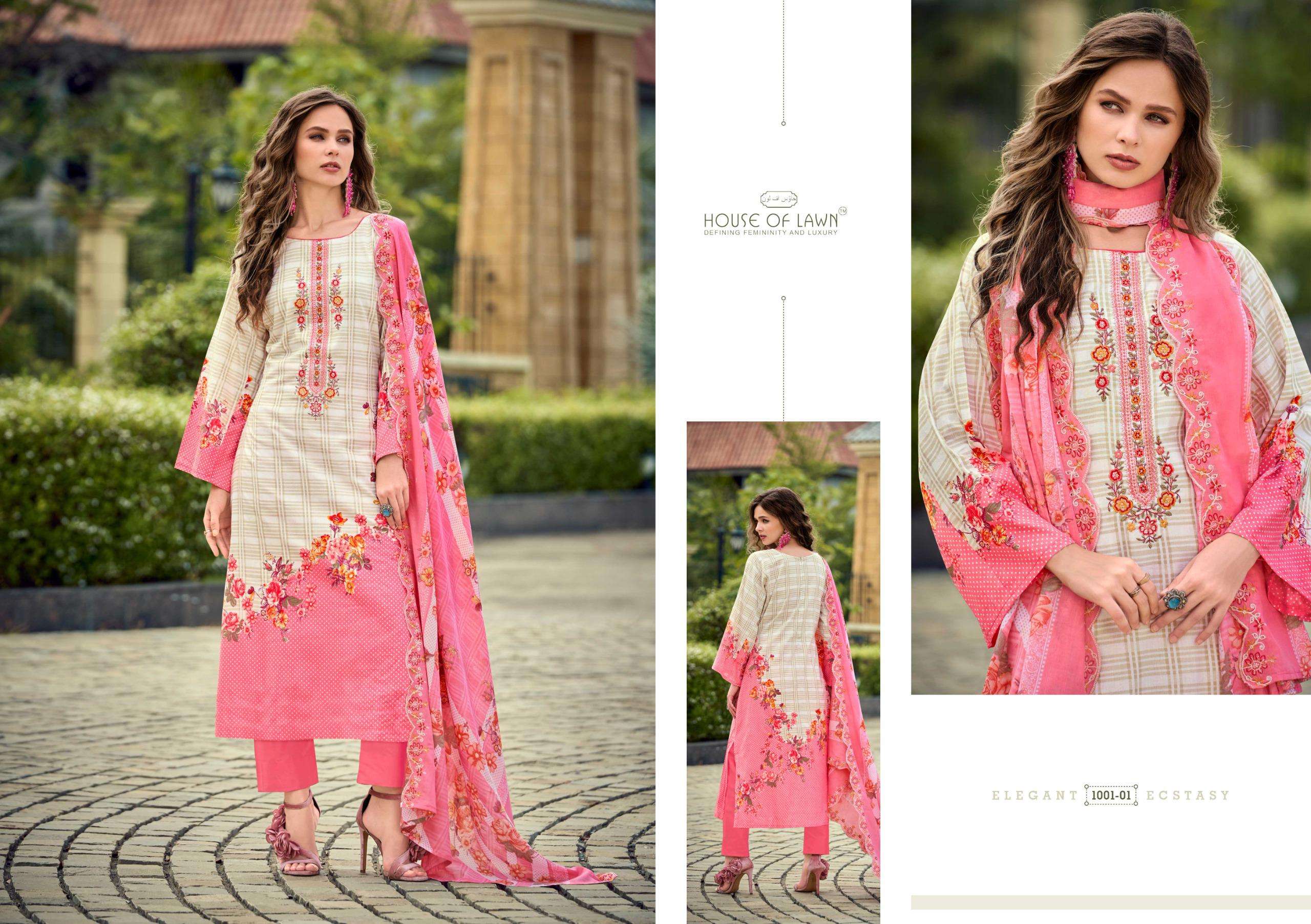 BIN SAEED TOP DUP WORK BY HOUSE OF LAWN	-04