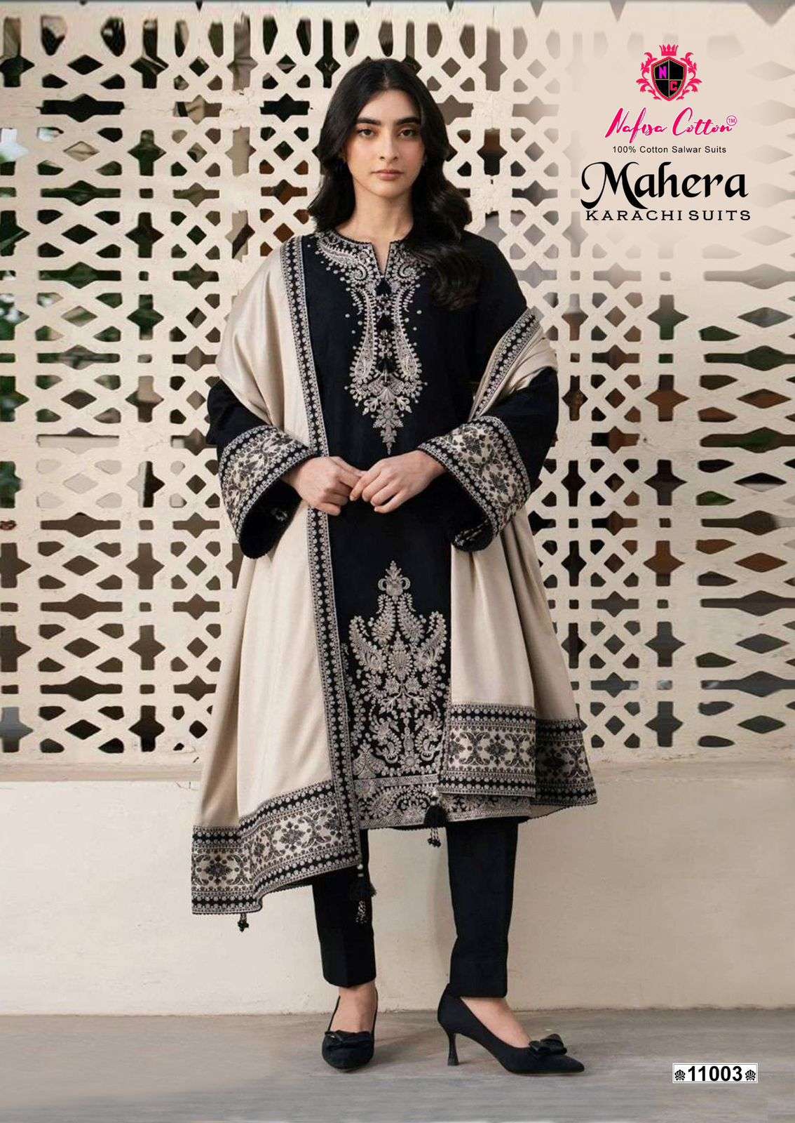 MAHERA KARACHI SUITS VOL 11 BY NAFISA COTTON-02