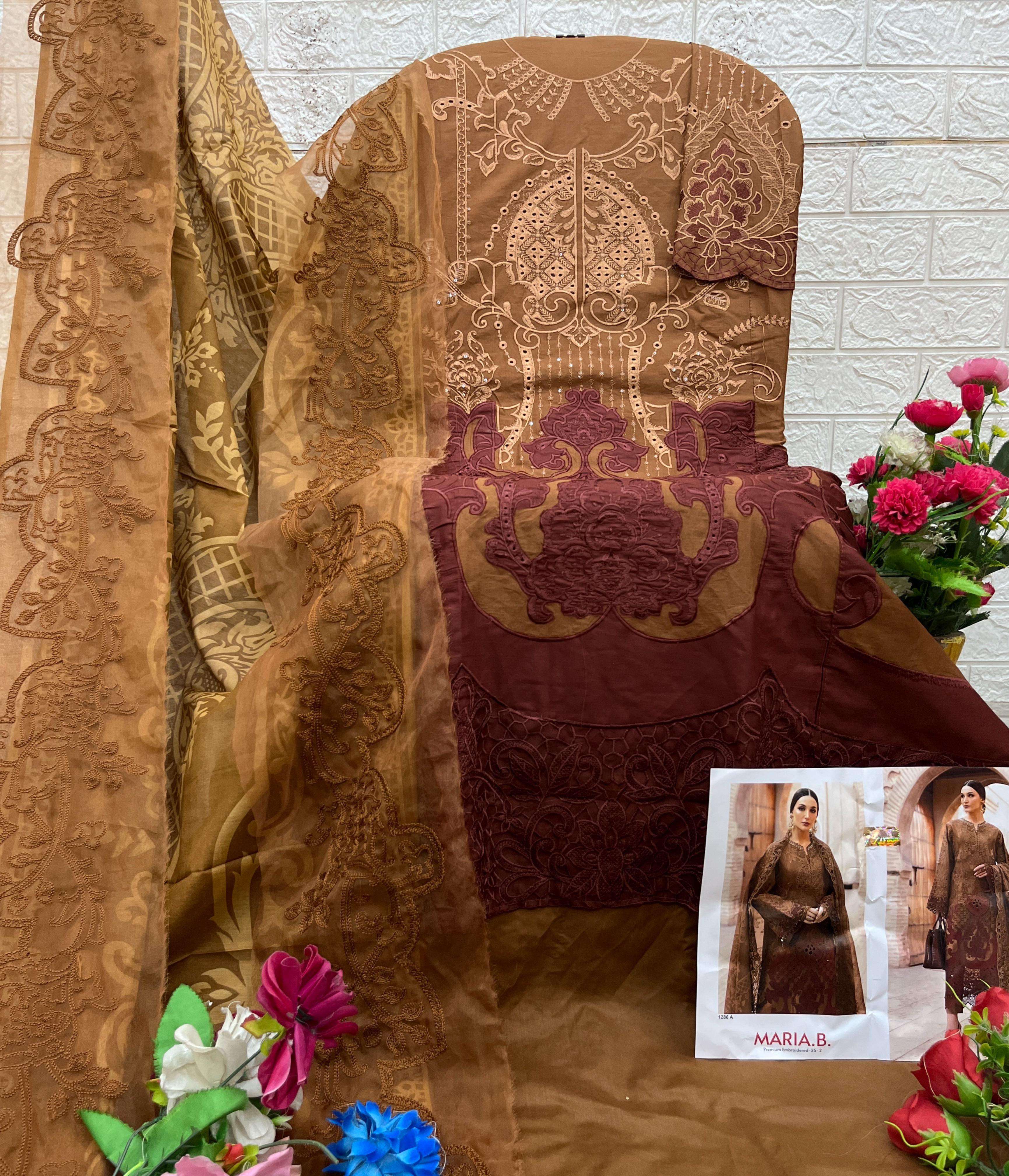 Maria B Premium Embroidered 25-2 Dno: 1286 by DEEPSY SUITS-05