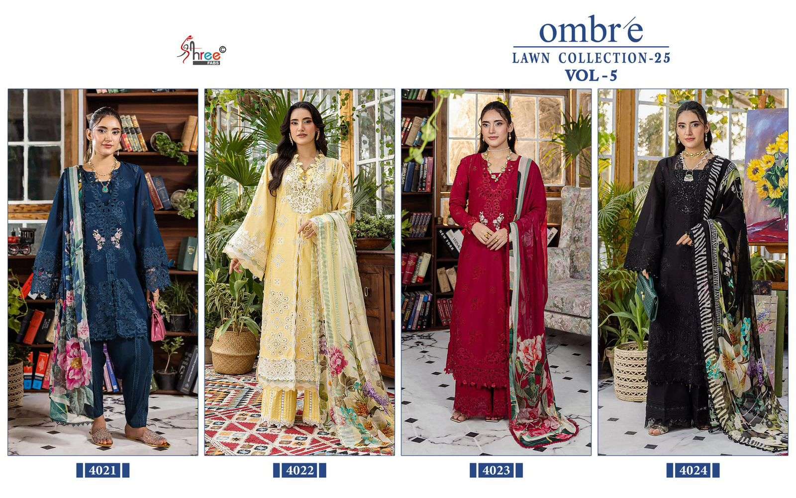 OMBRE LAWN COLLECTION VOL-5 BY SHREE-01-04 B