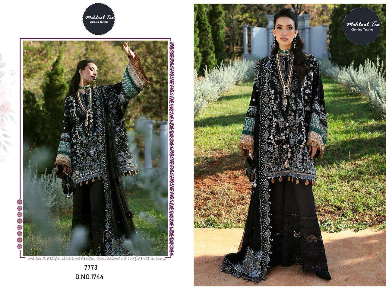 OMBRE PREMIUM VOL-4 D No -1743 & 1744 by MEHBOOB TEX-01