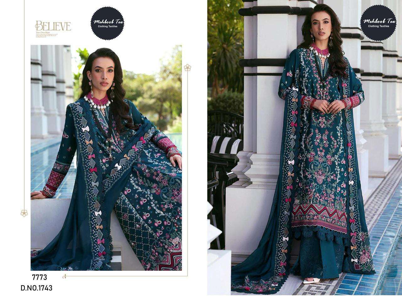 OMBRE PREMIUM VOL-4 D No -1743 & 1744 by MEHBOOB TEX-03