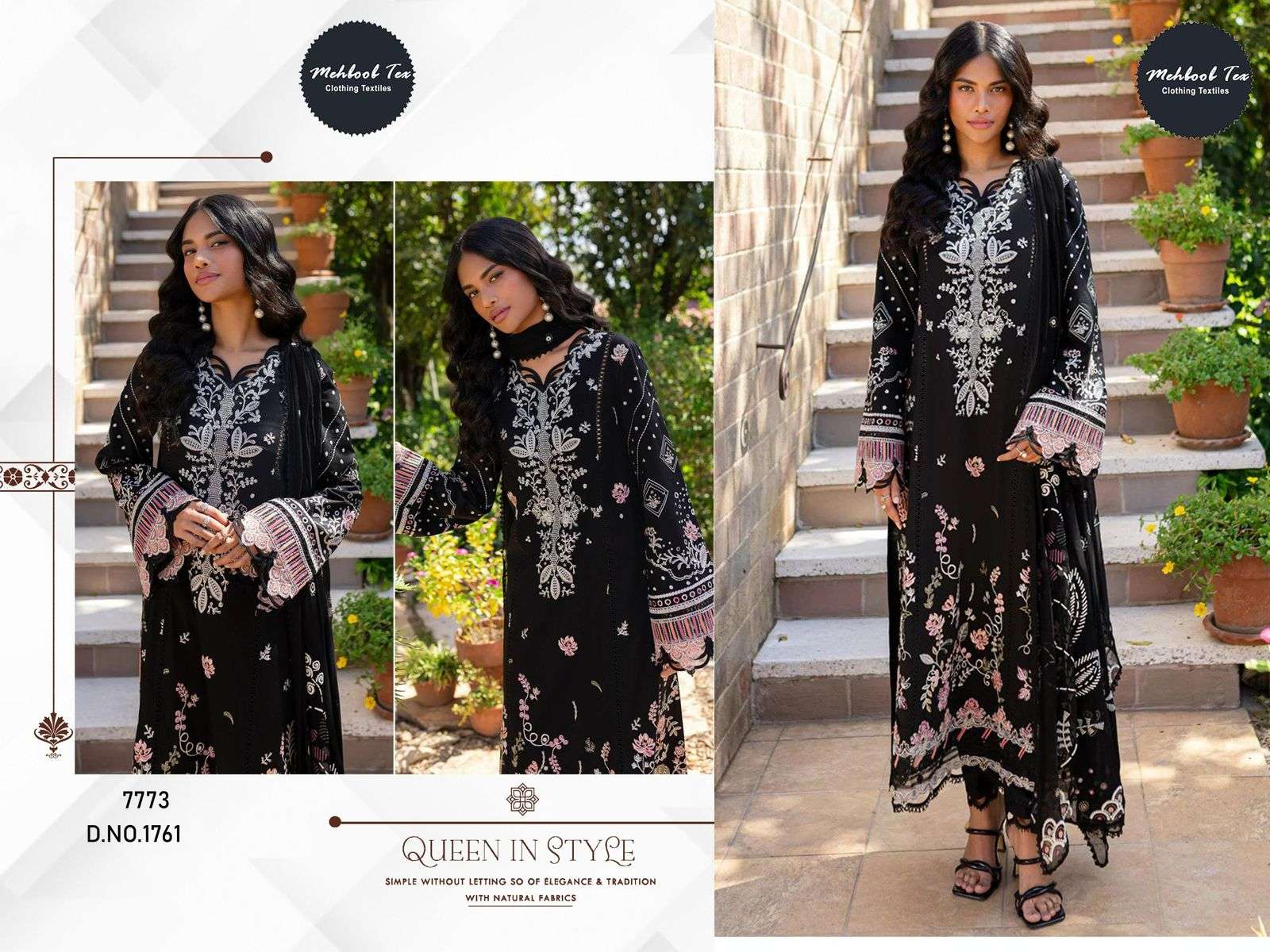 OMBRE PREMIUM VOL-4 Design No - 1761 BY MEHBOOB TEX-01