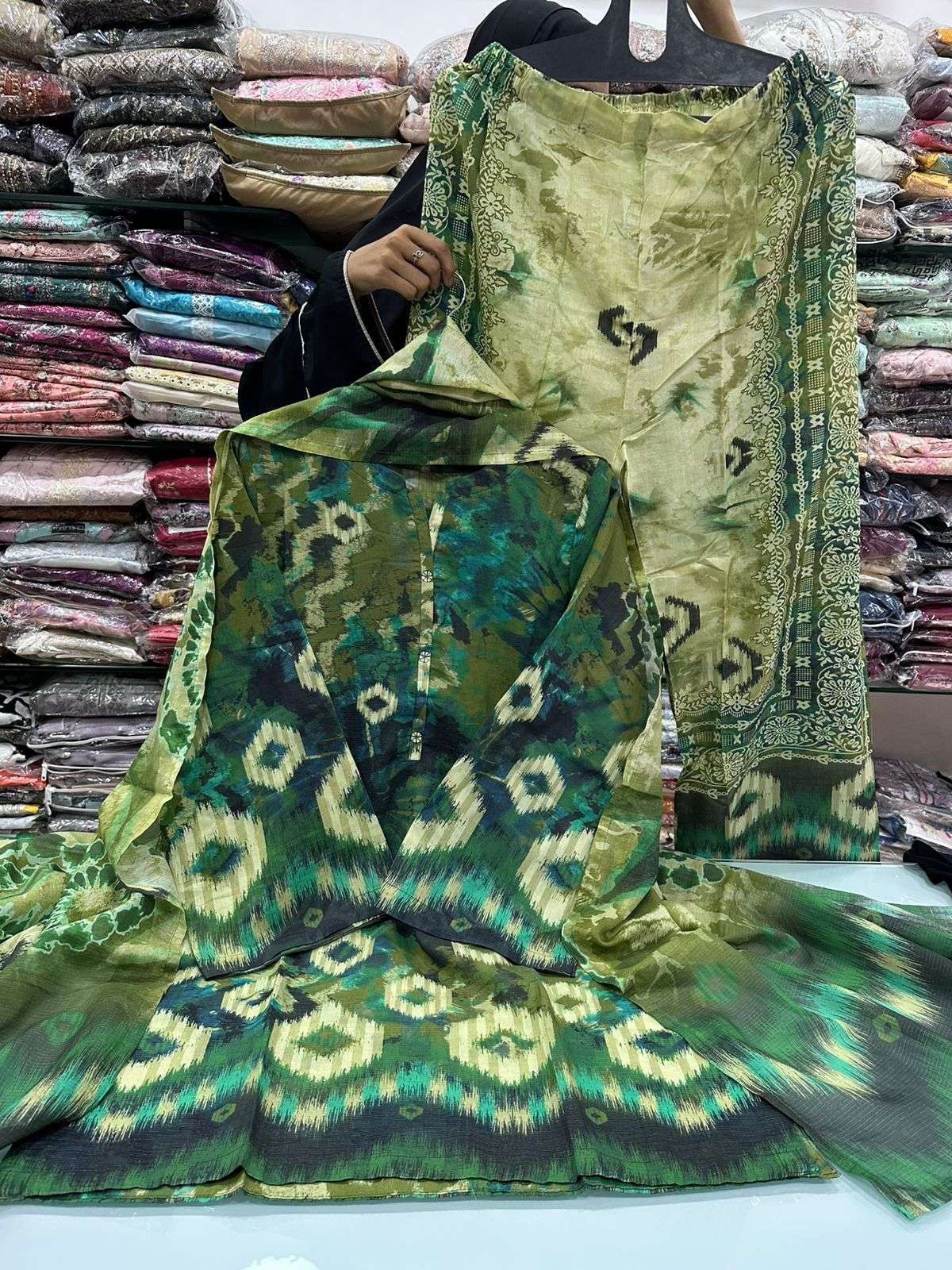 Shimmered Cambric 3Pc Volume - 01 Collection 2025 Model & Open Pic by Sadabahar-10