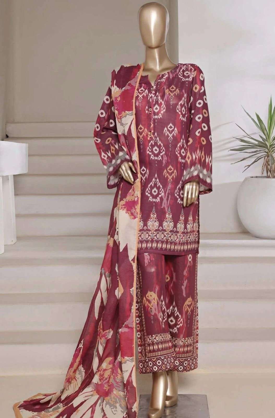 Shimmered Cambric 3Pc Volume - 01 Collection 2025 Model & Open Pic by Sadabahar-11