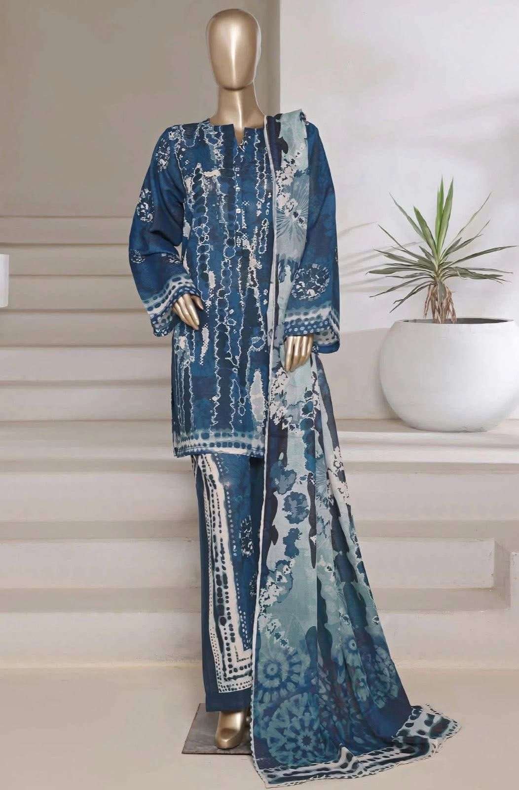 Shimmered Cambric 3Pc Volume - 01 Collection 2025 Model & Open Pic by Sadabahar-13