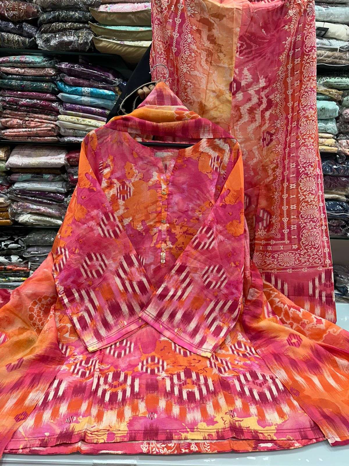 Shimmered Cambric 3Pc Volume - 01 Collection 2025 Model & Open Pic by Sadabahar-15