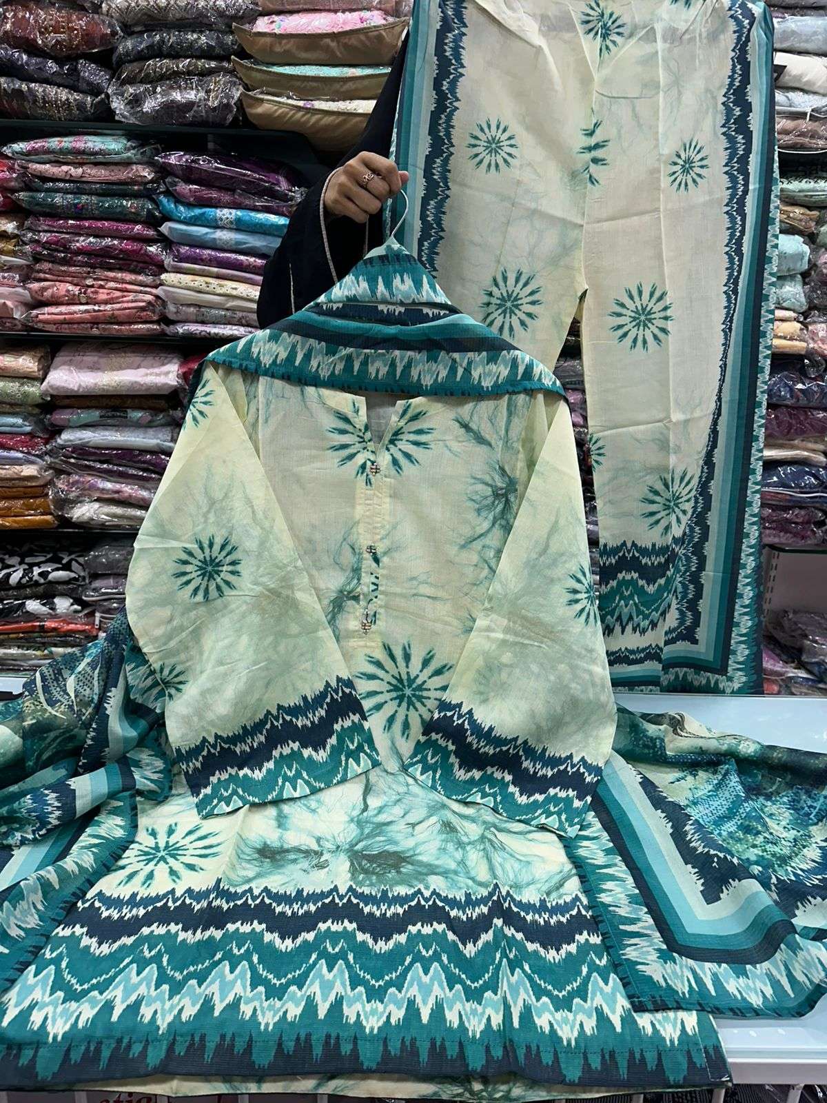 Shimmered Cambric 3Pc Volume - 01 Collection 2025 Model & Open Pic by Sadabahar-22