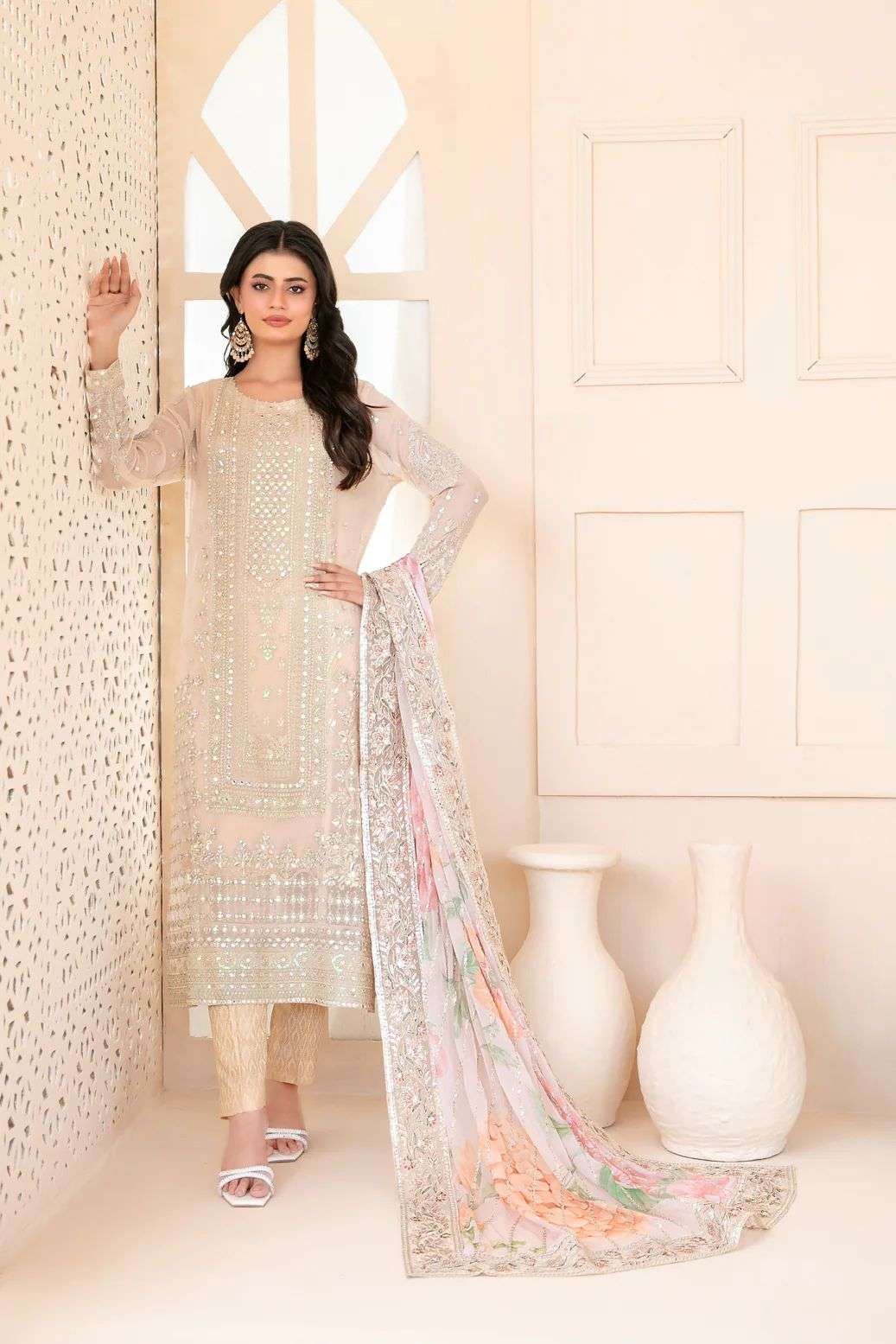 Sunehri Formal Wedding Collection By Tawakkal-01