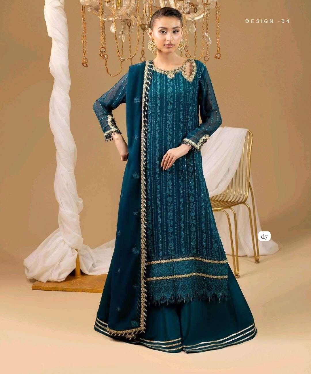 CHIFFON UNSTITCHED 3 Piece COLLECTION 2025 by ADANS-04