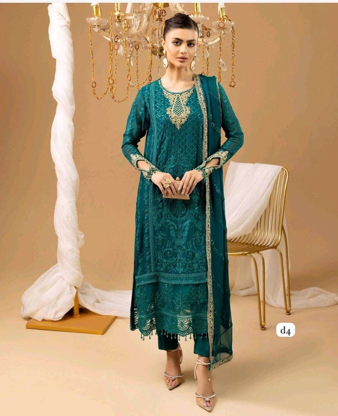 CHIFFON UNSTITCHED 3 Piece COLLECTION 2025 by ADANS-07