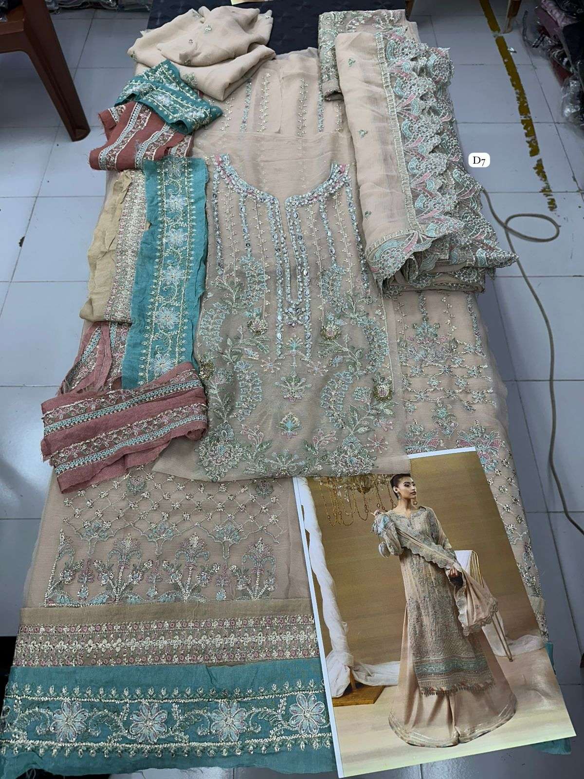 CHIFFON UNSTITCHED 3 Piece COLLECTION 2025 by ADANS-12