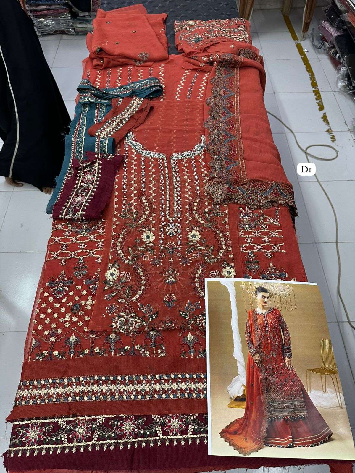 CHIFFON UNSTITCHED 3 Piece COLLECTION 2025 by ADANS-18