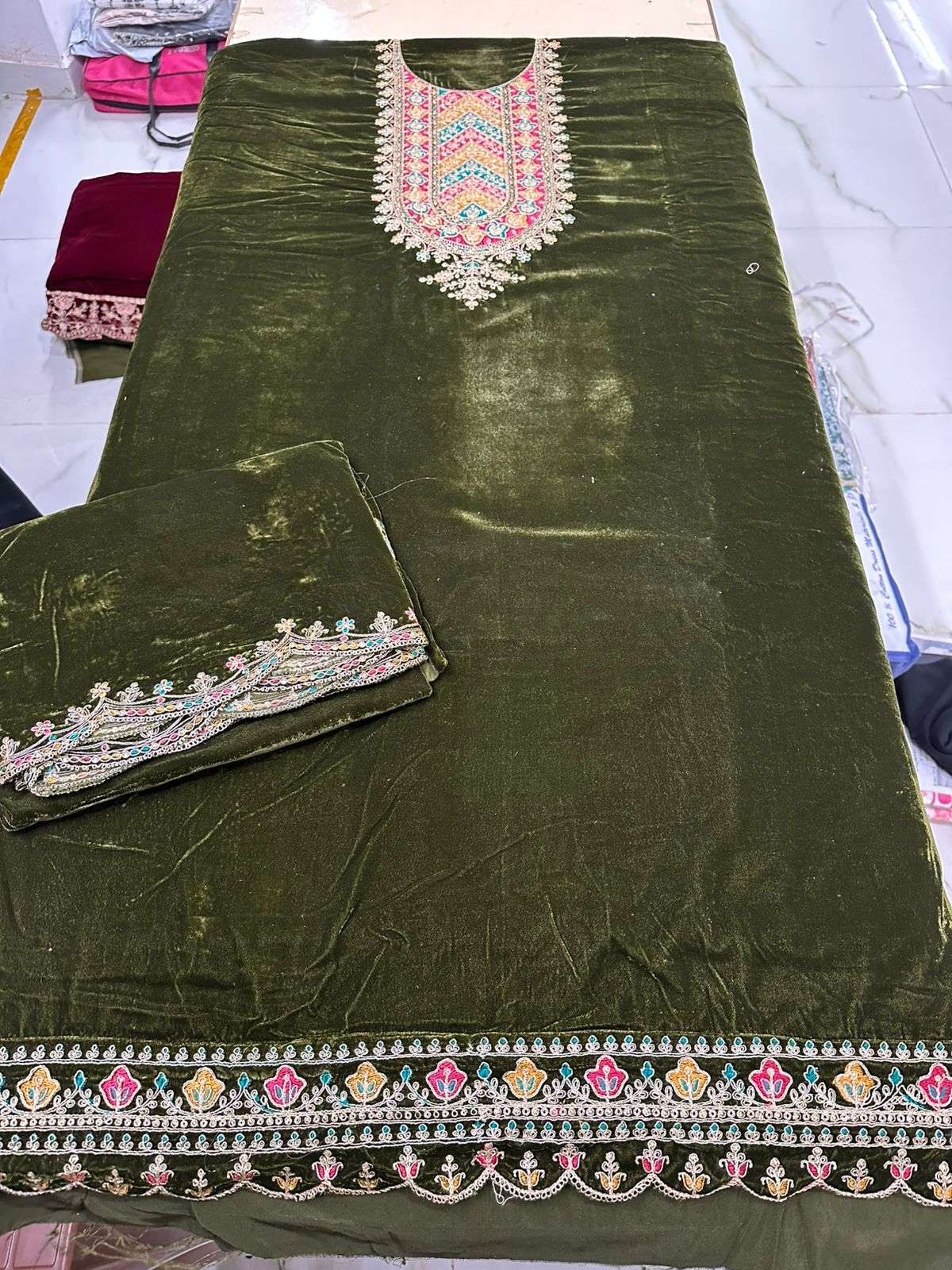 Premium Velvet Collection Winter Luxury Vol 2 by Kalamkaari-47