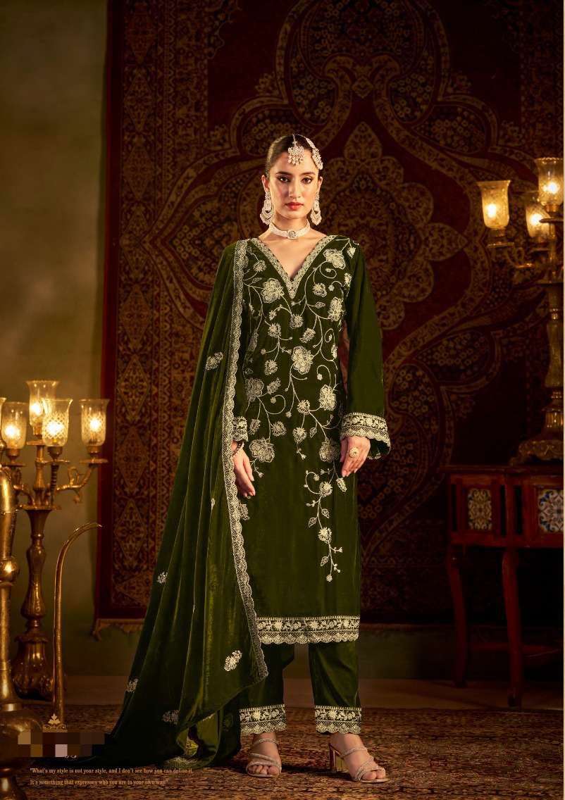 Premium Velvet Collection Winter Luxury Vol 2 by Kalamkaari-50