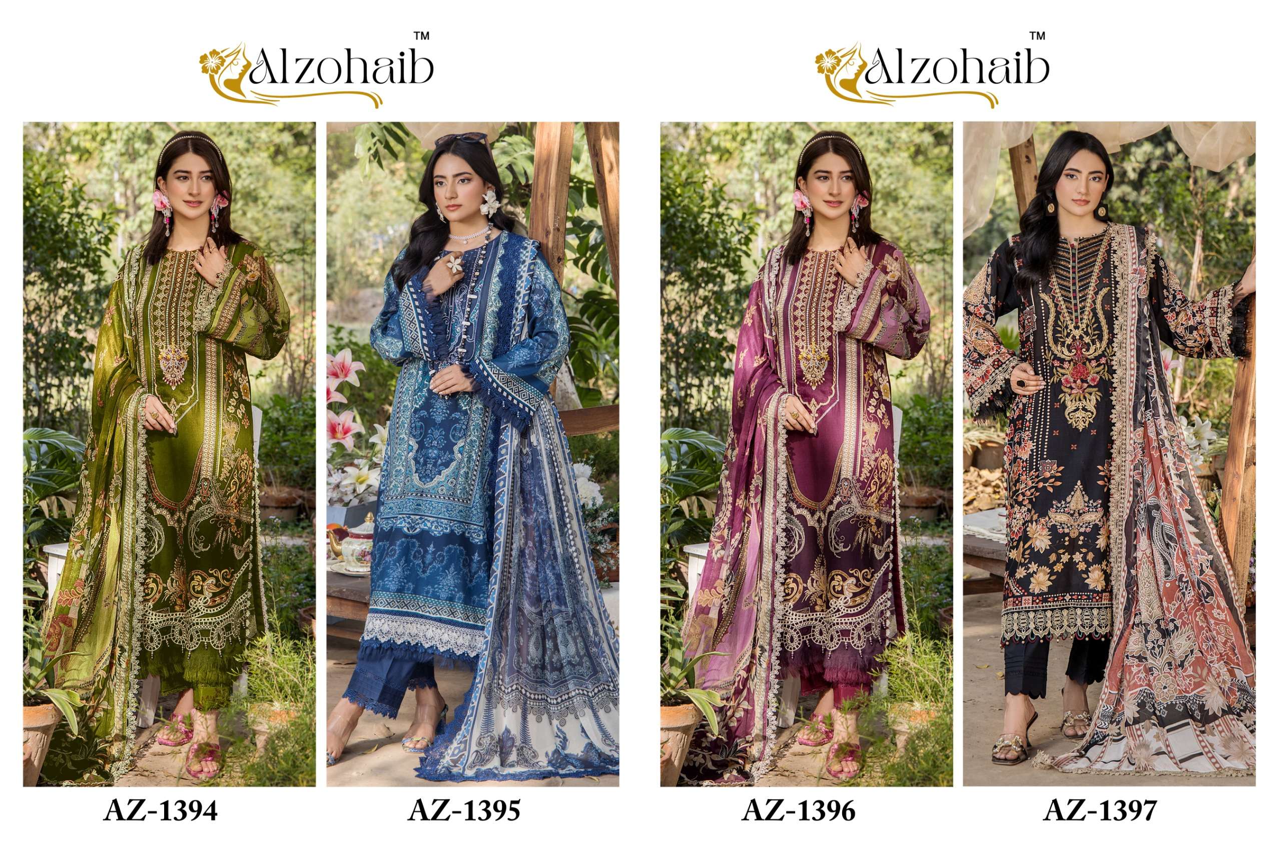 AALSHA VOL 2 D.No AZ-1394-1395-1396-1397 by ALZOHAIB-01-08 A