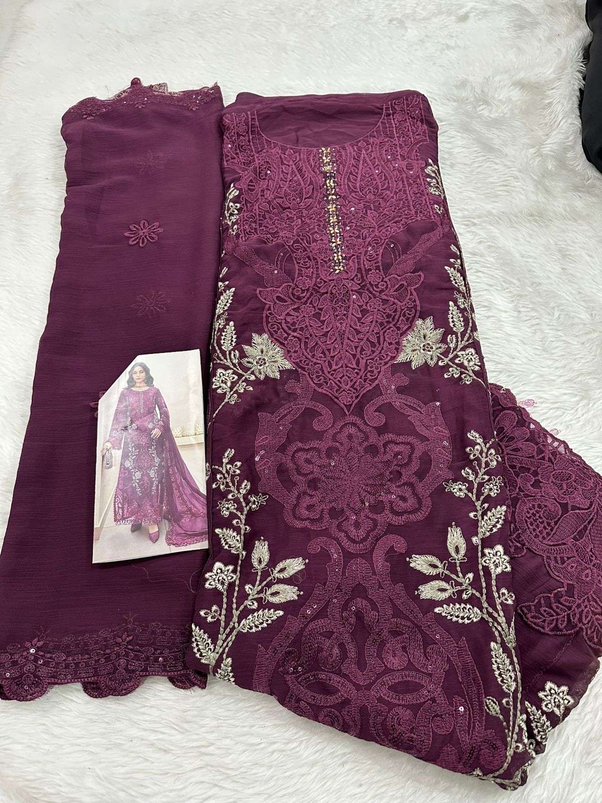 Falah Premium Party Wear Collection Unstitched code -30640 by Falah Designer-01-04