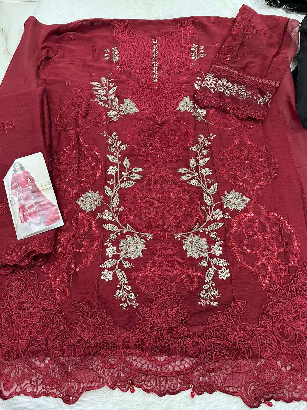 Falah Premium Party Wear Collection Unstitched code -30640 by Falah Designer-04