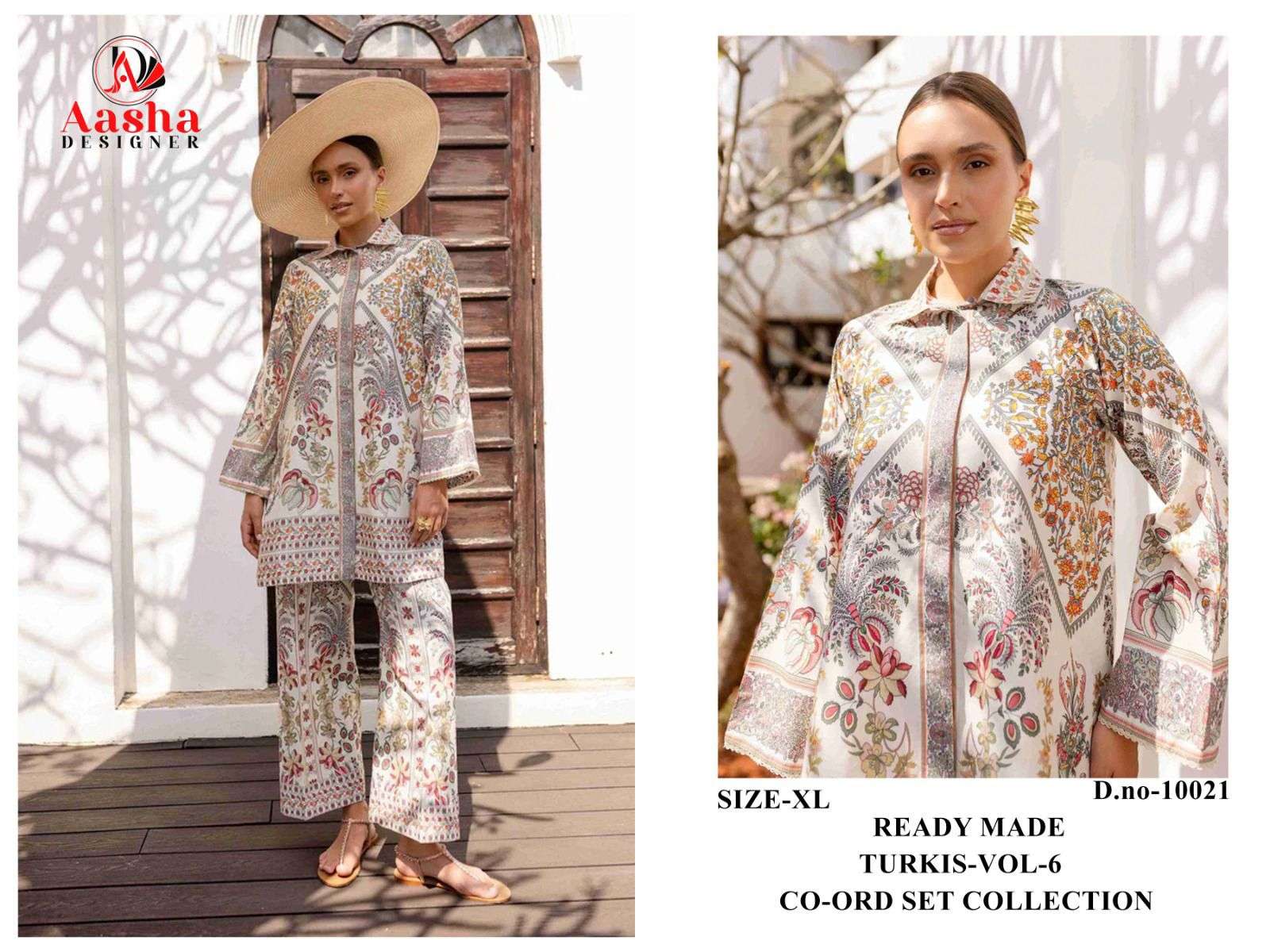 TURKIS READY MADE CO-ORD SET COLLECTION VOL-6 D NO :- 10020, 10021, 10022, 10023 By Aasha - 01