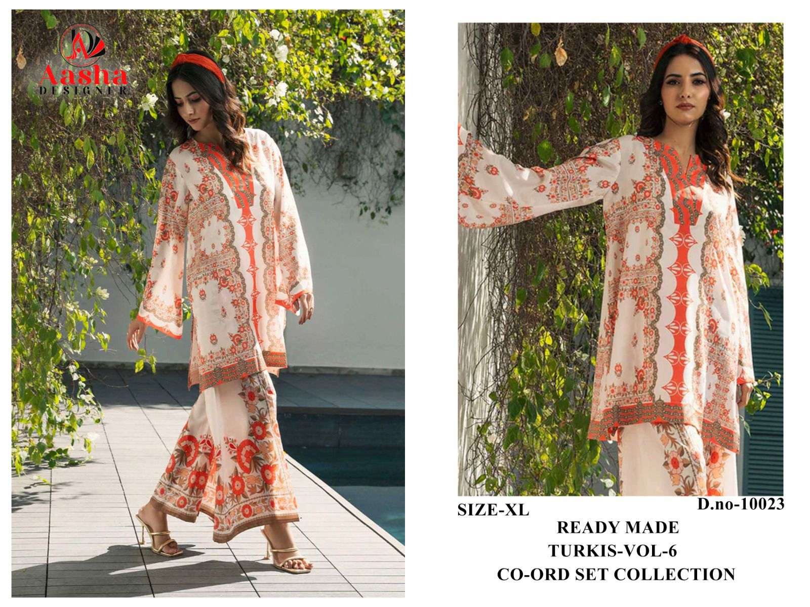 TURKIS READY MADE CO-ORD SET COLLECTION VOL-6 D NO :- 10020, 10021, 10022, 10023 By Aasha - 03