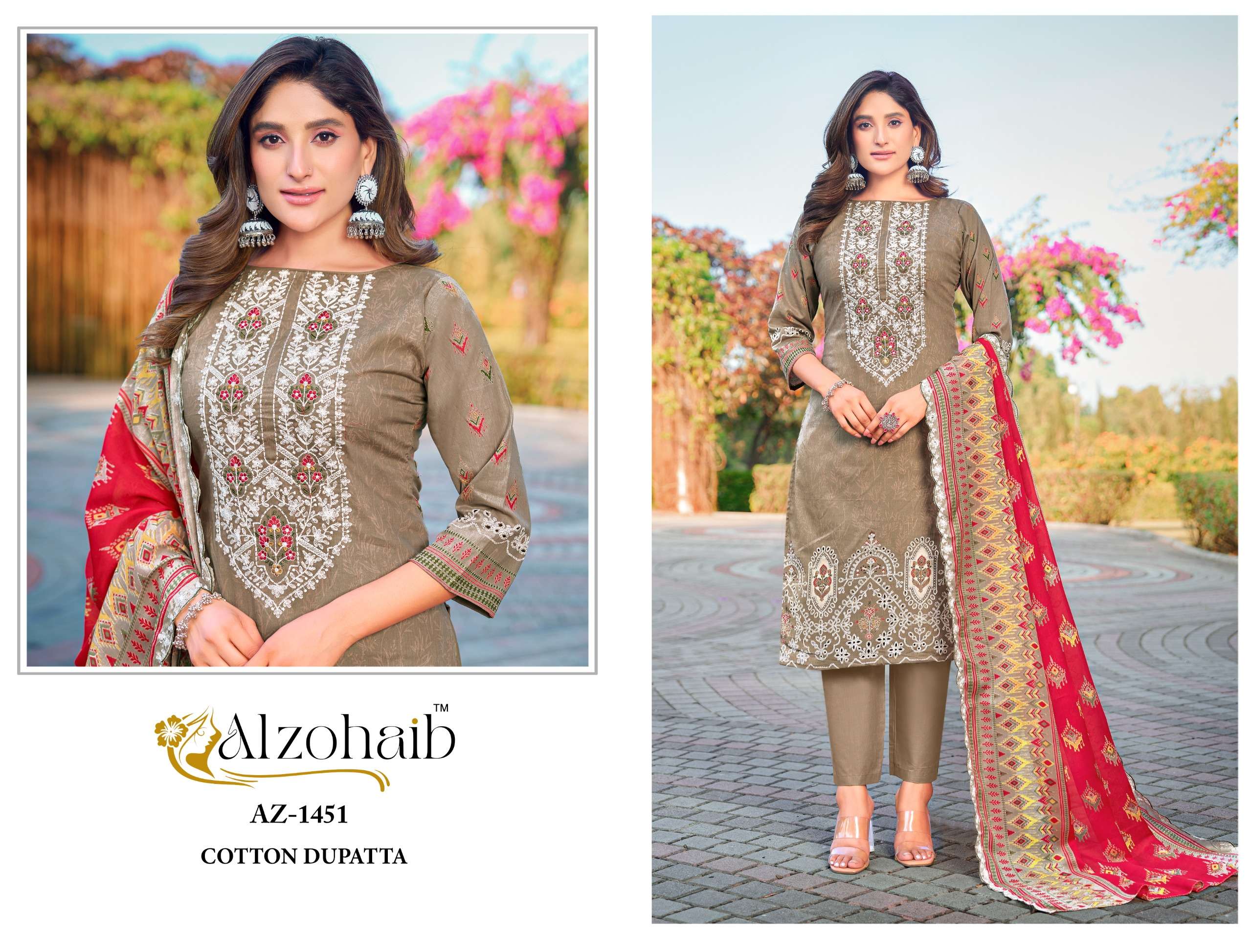 AALIYA VOL - 1 D.No. AZ-1450-1451-1452-1453 BY ALZOHAIB - 04