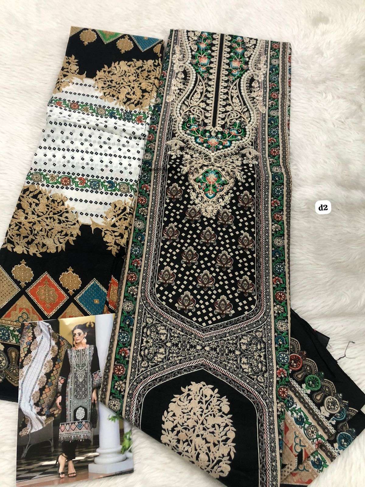 FALAH PREMIUM COTTON COLLECTION CODE 30702 BY FALAH DESIGNER SUITS - 03