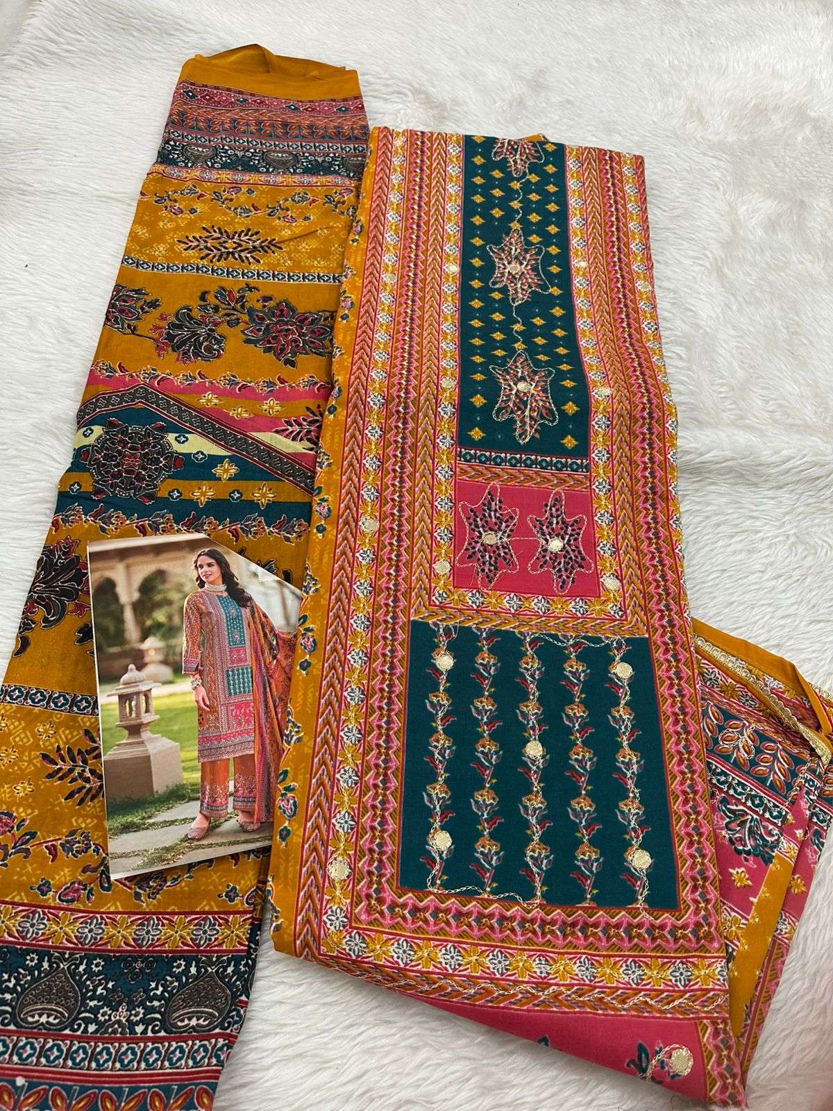 FALAH PREMIUM COTTON COLLECTION CODE 30718 BY FALAH DESIGNER SUITS - 02