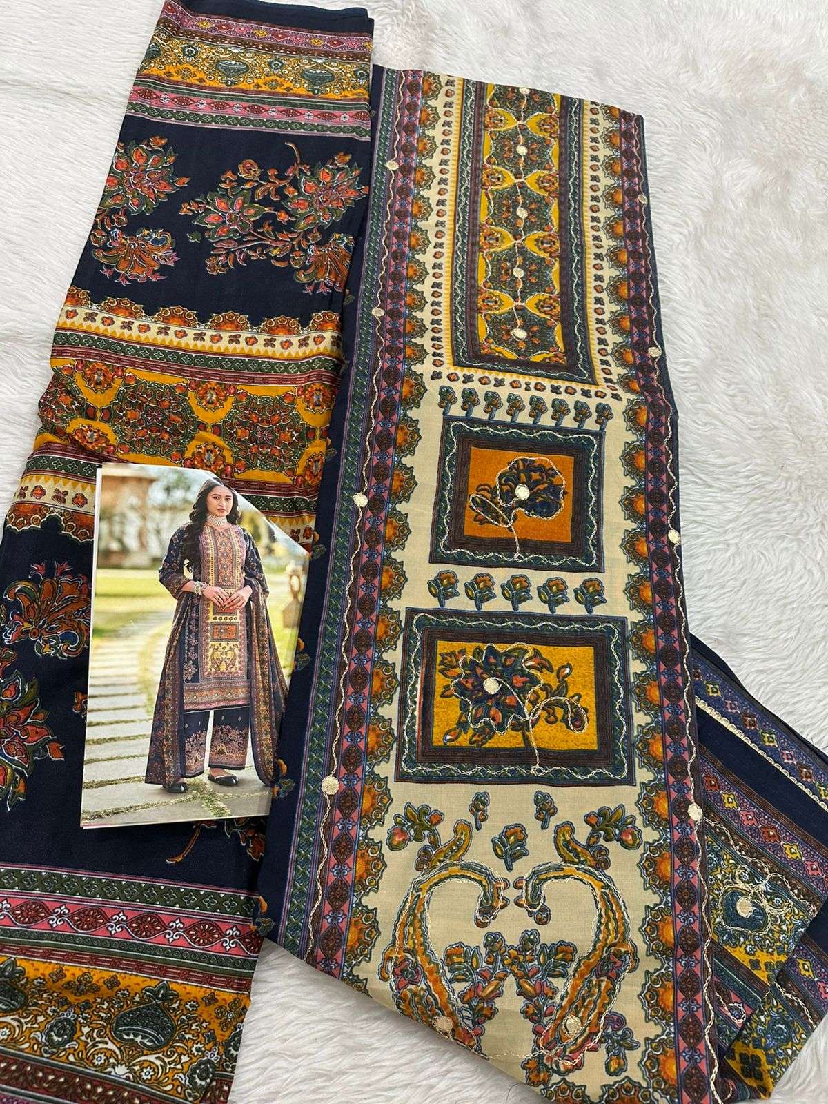 FALAH PREMIUM COTTON COLLECTION CODE 30718 BY FALAH DESIGNER SUITS - 04