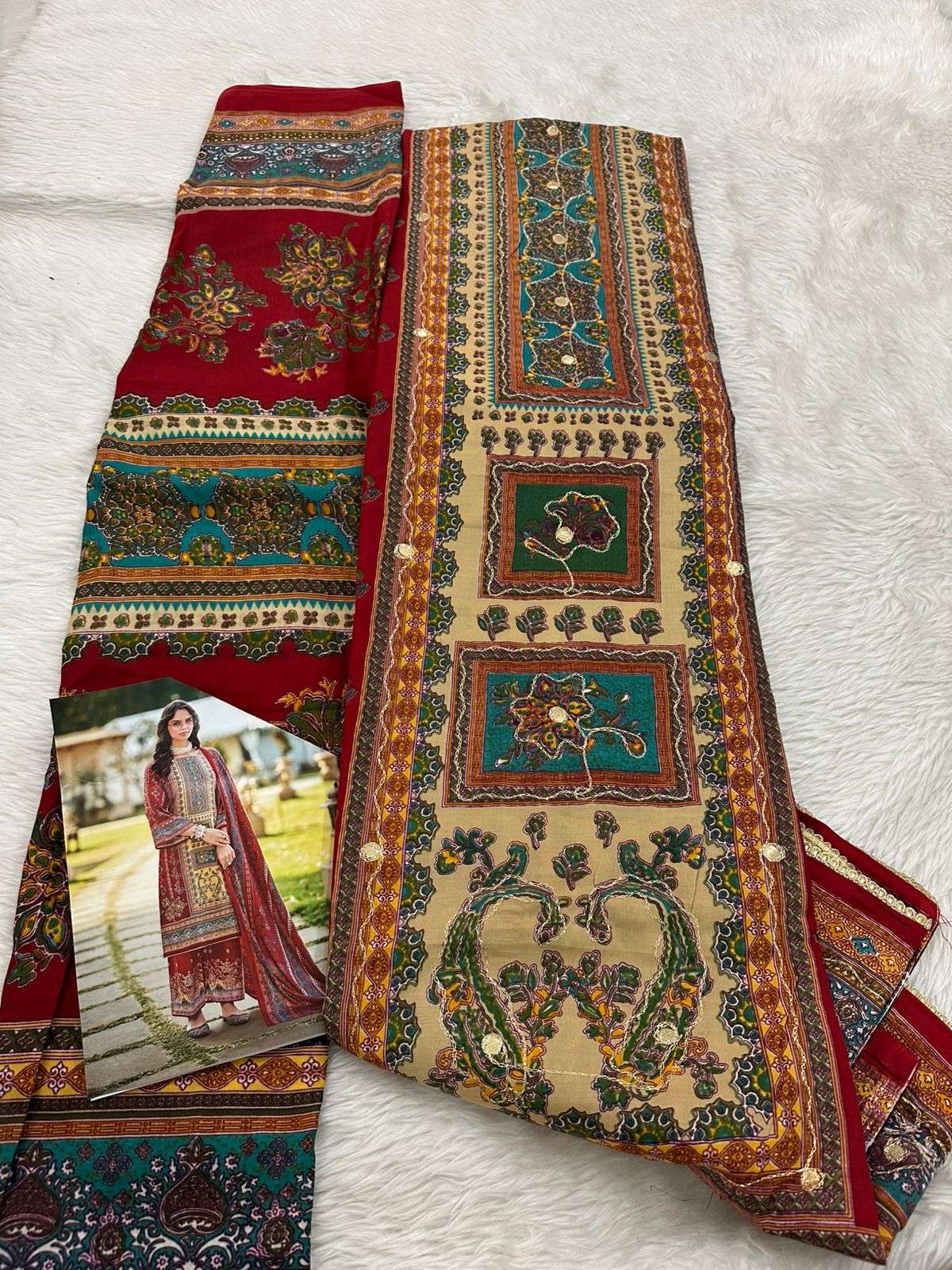 FALAH PREMIUM COTTON COLLECTION CODE 30718 BY FALAH DESIGNER SUITS - 05