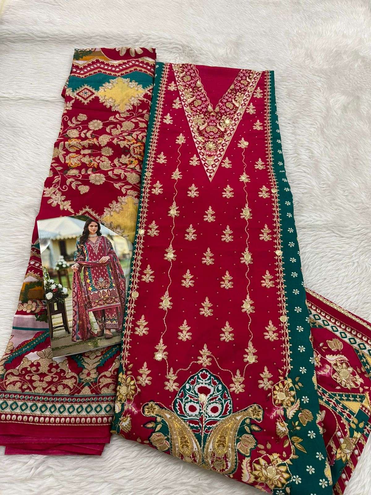 FALAH PREMIUM COTTON COLLECTION CODE 30718 BY FALAH DESIGNER SUITS - 06