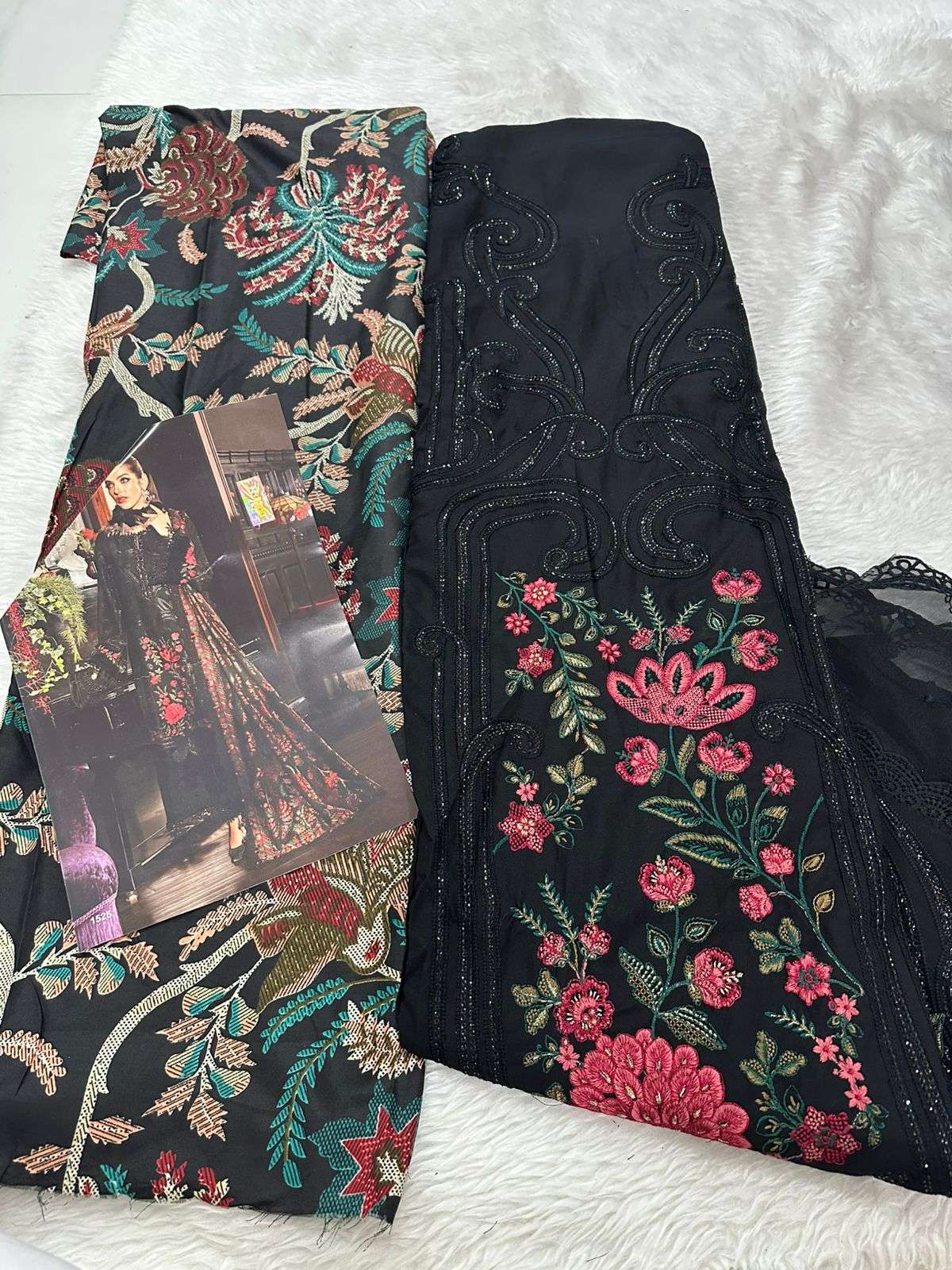 Falah Premium Rayon - Cotton Collection Code - 30674 By Falah Designer - 01 - 05 A