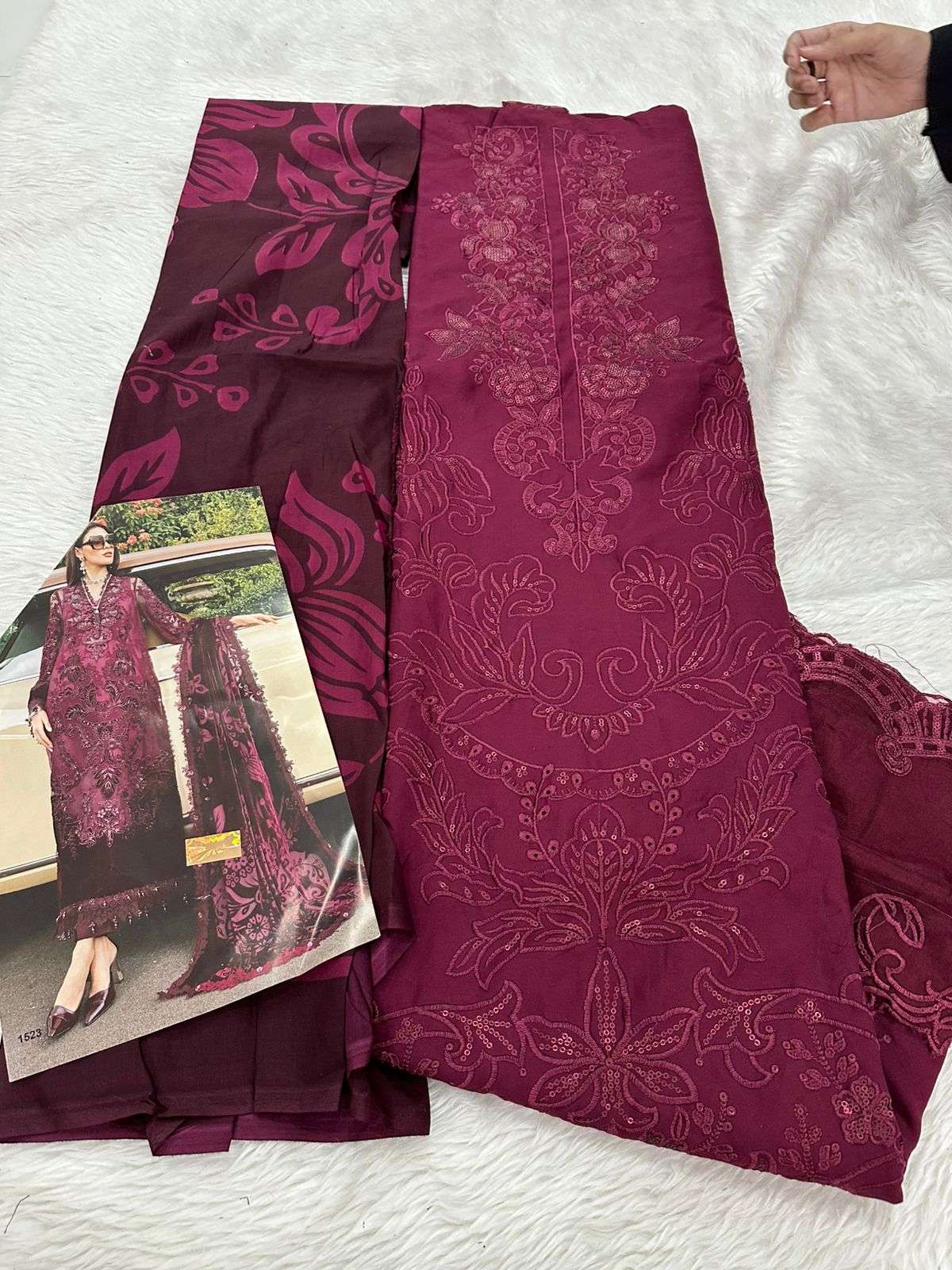 Falah Premium Rayon - Cotton Collection Code - 30674 By Falah Designer - 01 - 05 B